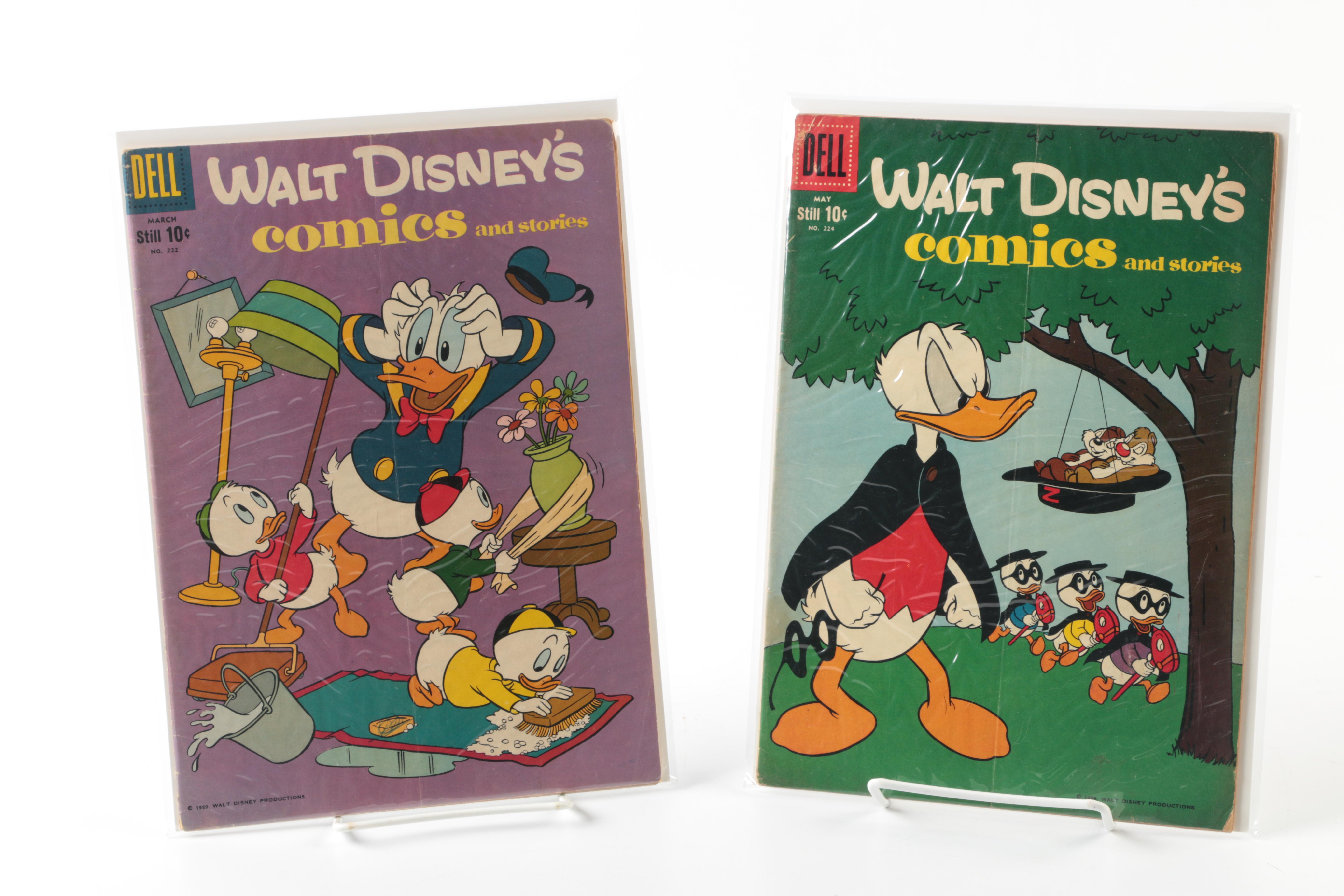 1950s Dell Disney Comics Including "Chip 'n' Dale"