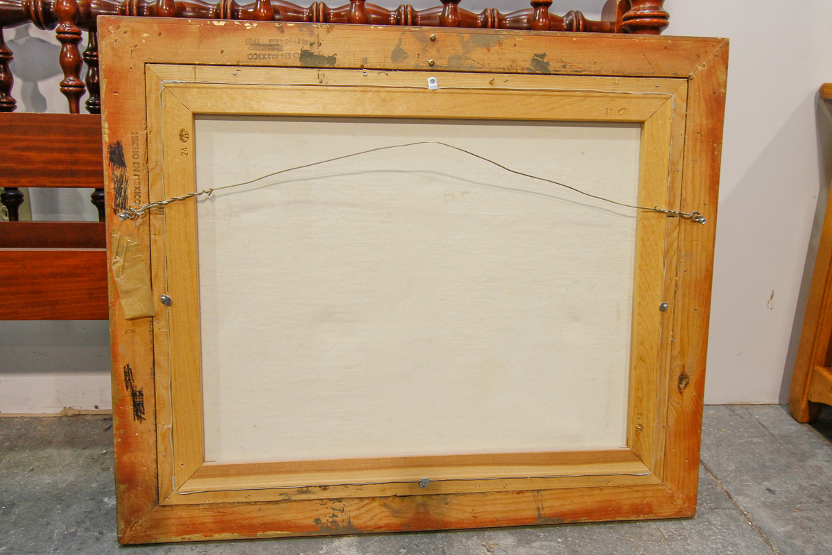 Claude Signed Contemporary Impressionistic Oil on Canvas