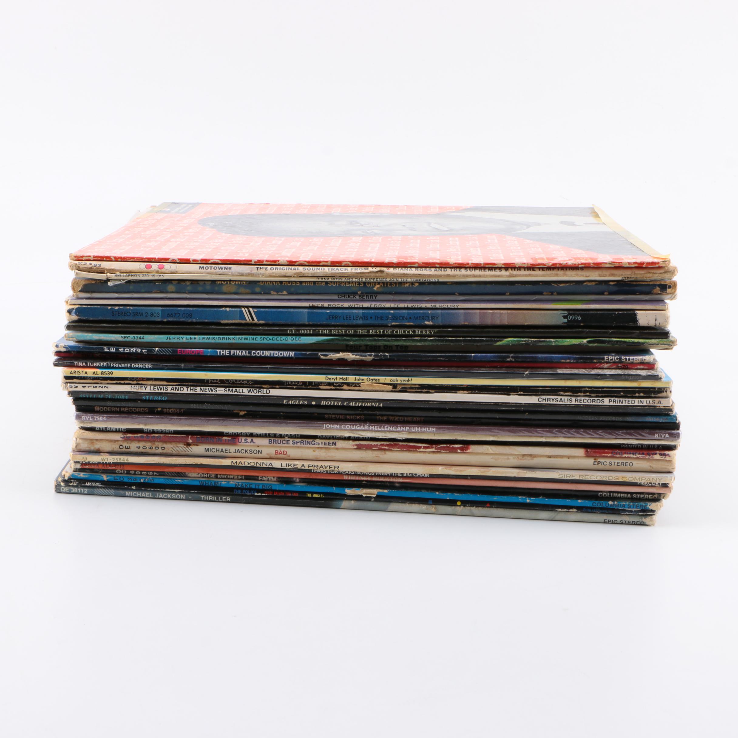 Michael Jackson, George Michael, Chuck Berry and Other Rock/Pop LPs