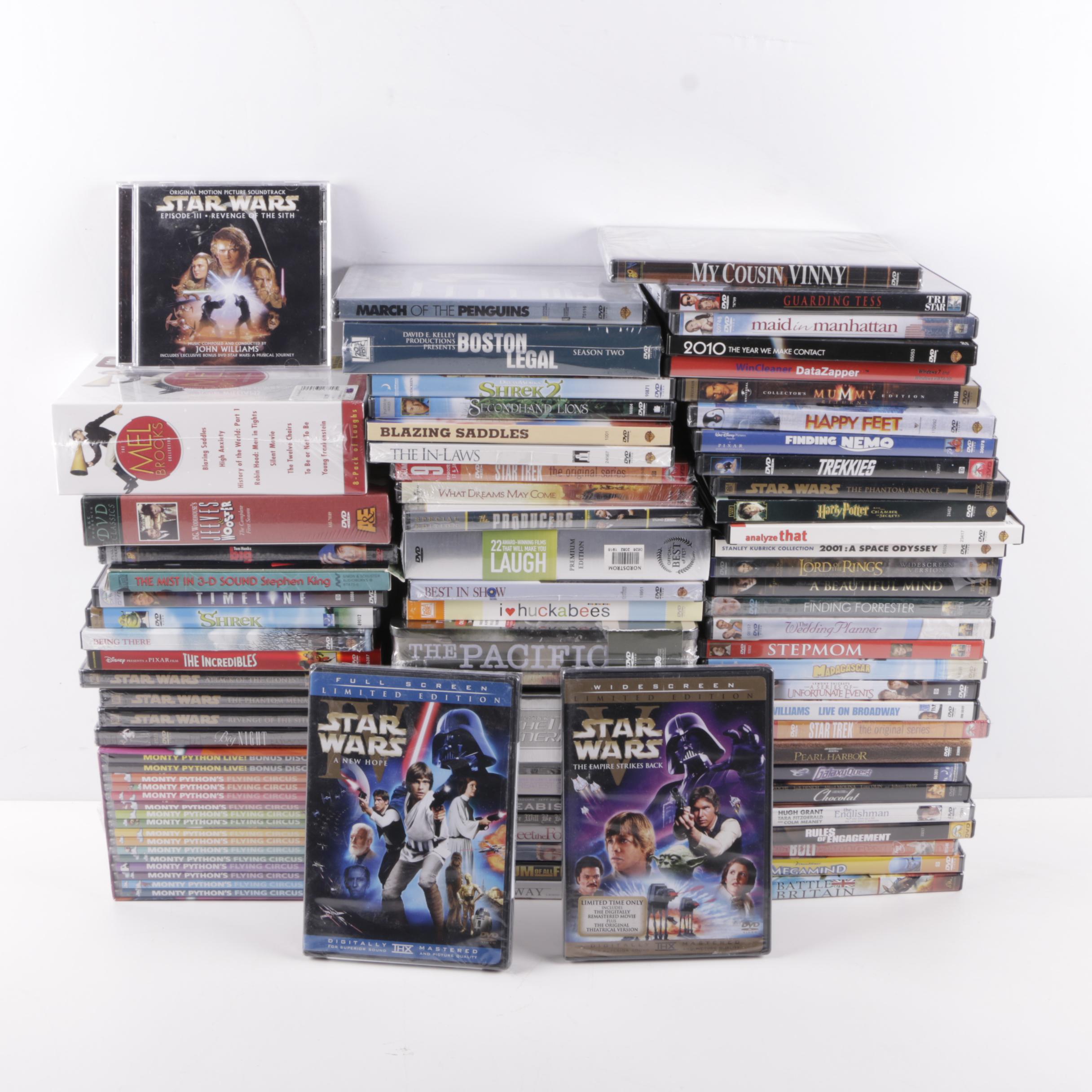 "Star Wars," Over 60 Other Feature and Television DVDs