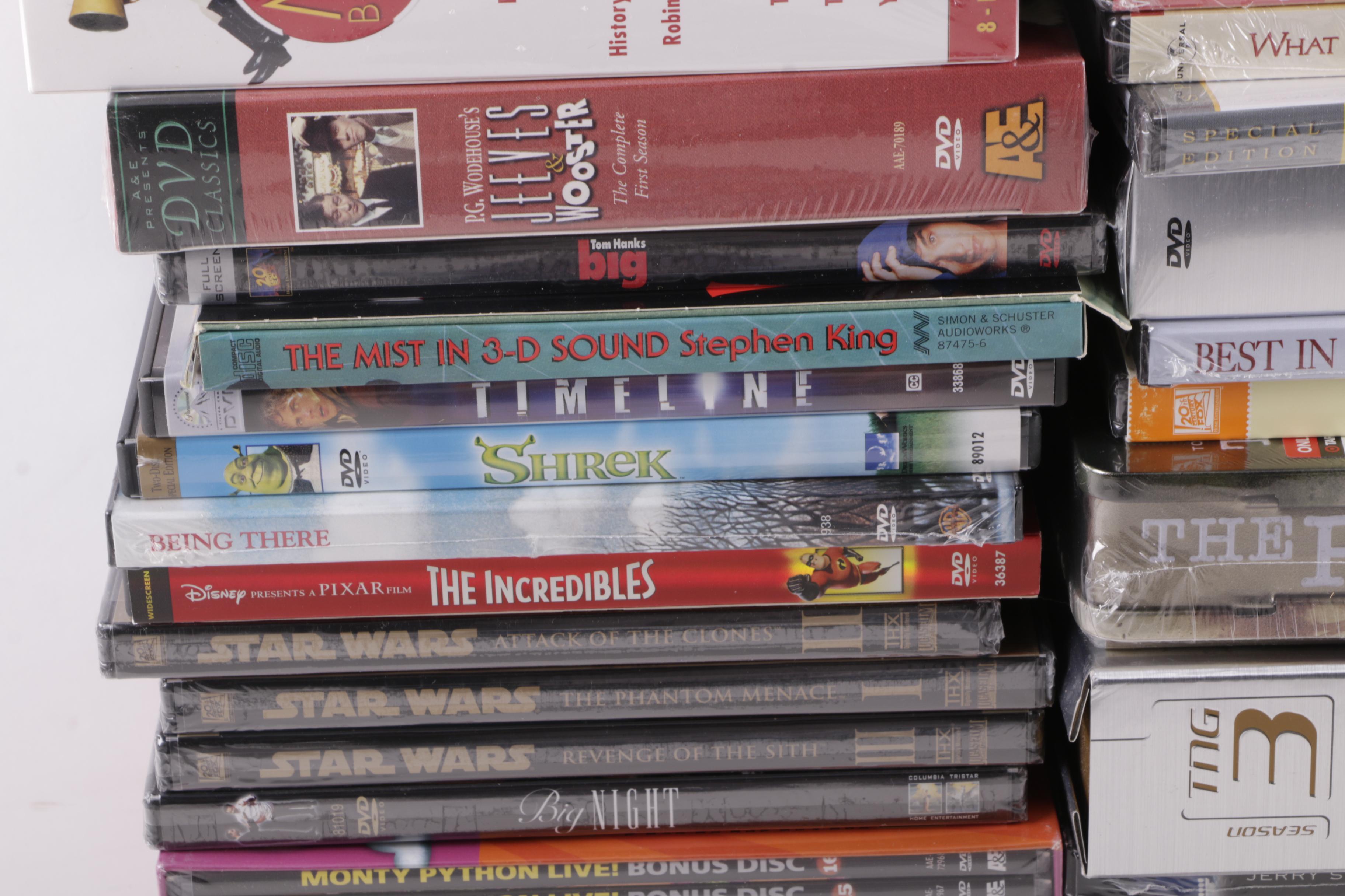 "Star Wars," Over 60 Other Feature and Television DVDs