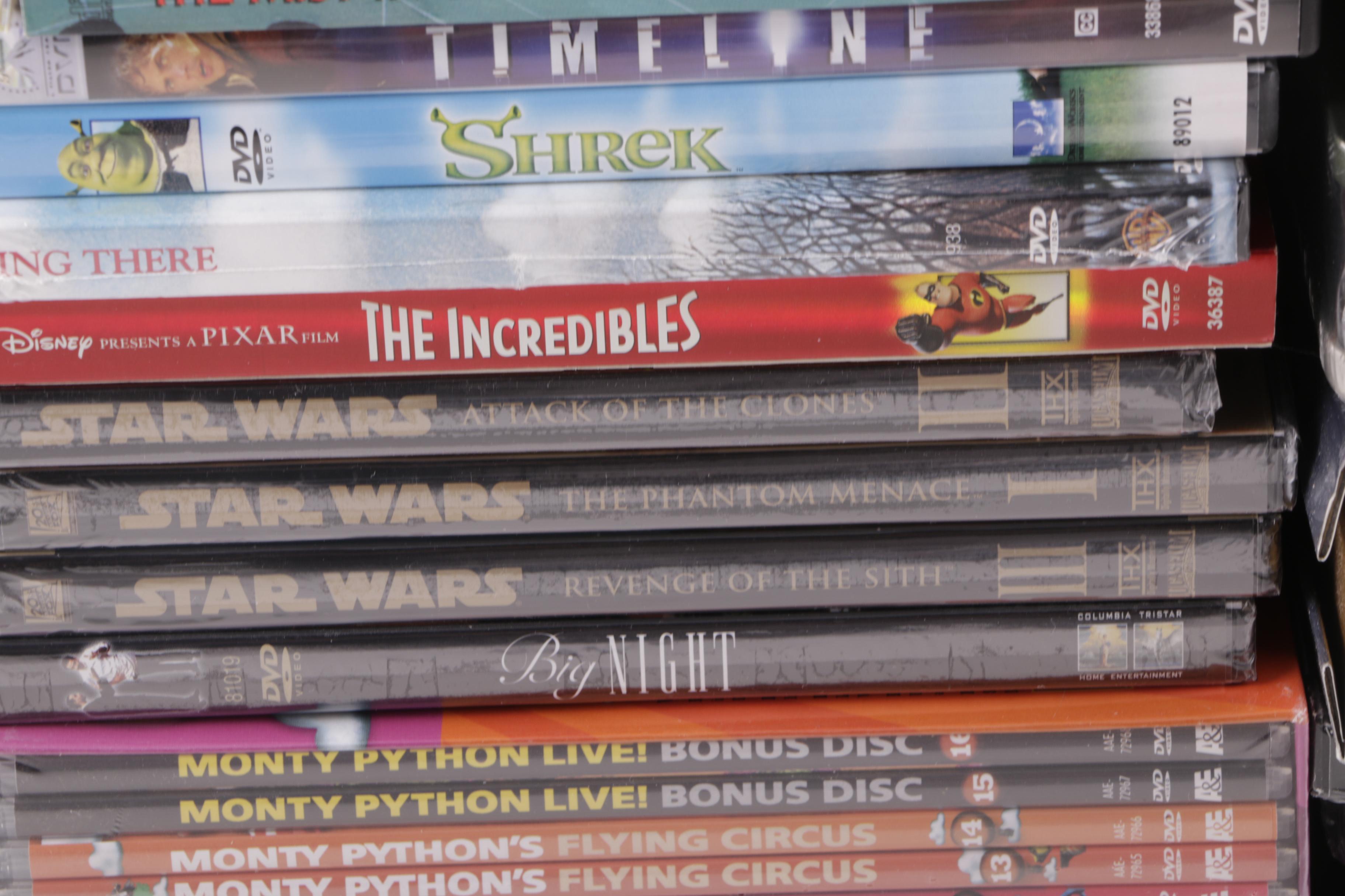 "Star Wars," Over 60 Other Feature and Television DVDs