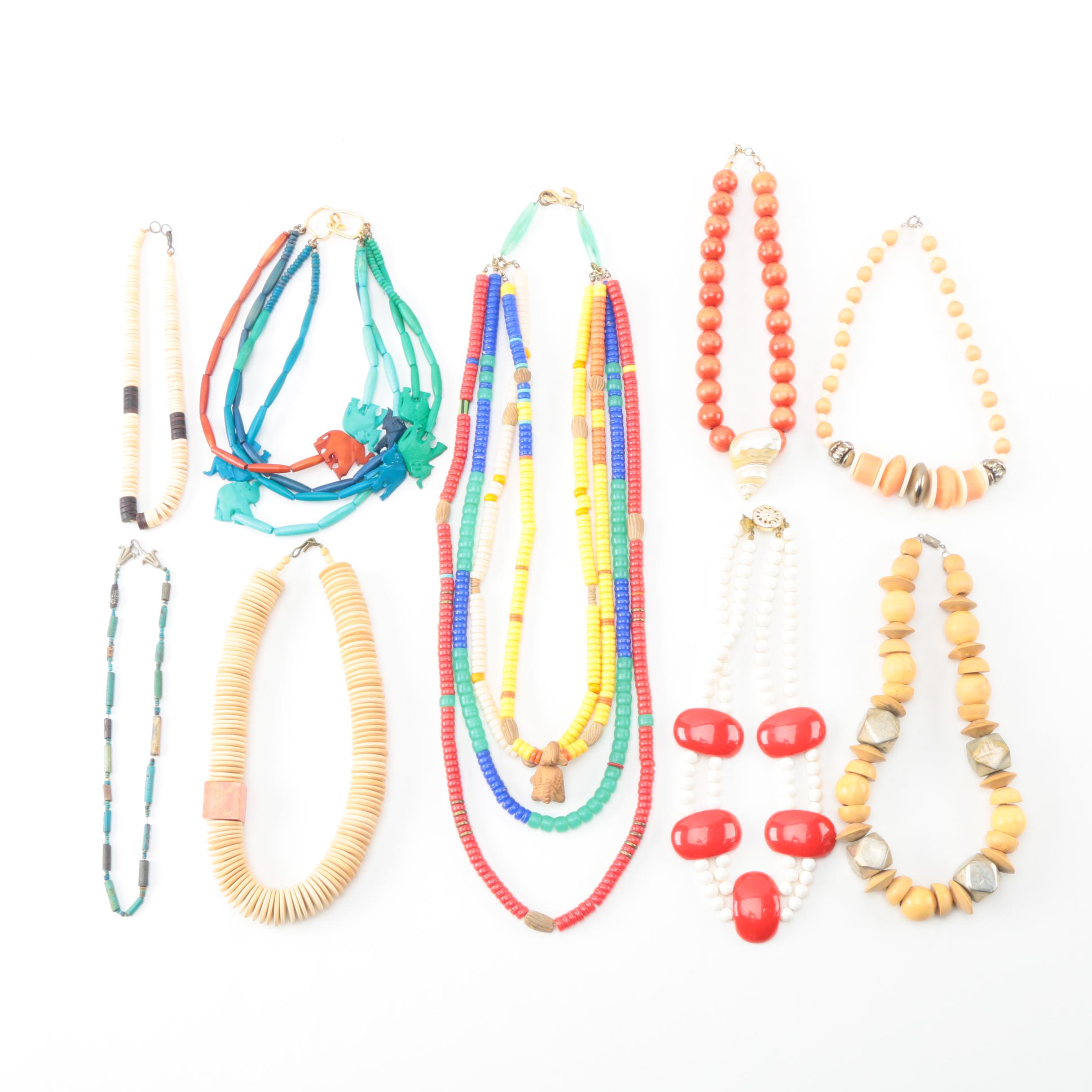 Assortment of Tribal Style Necklaces