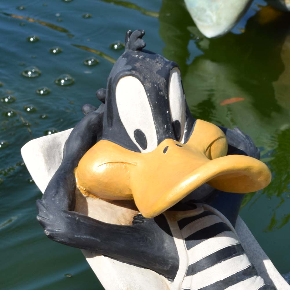Reclining Daffy Duck Outdoor Sculpture