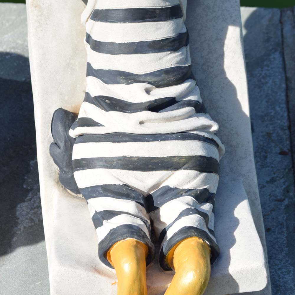 Reclining Daffy Duck Outdoor Sculpture