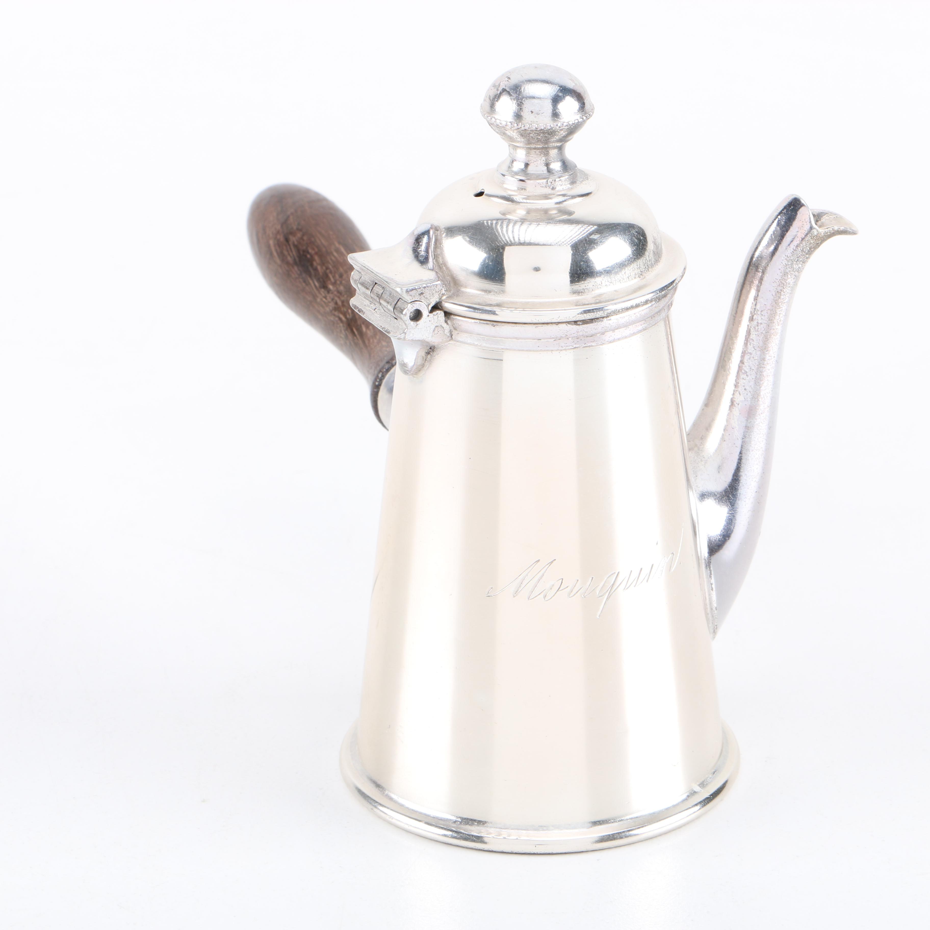 Manning, Bowman & Co. Silver Plate Chocolate Pot