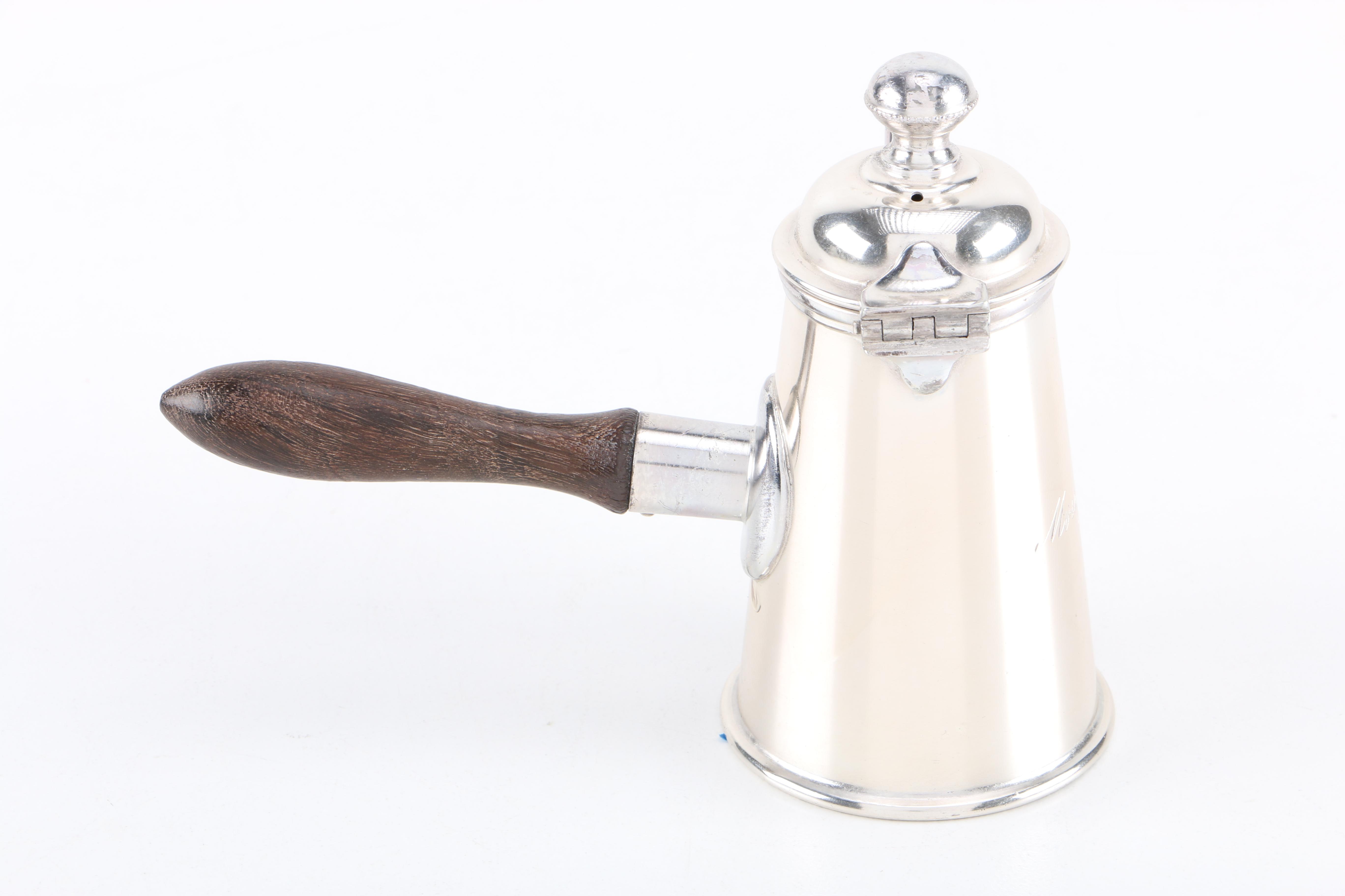 Manning, Bowman & Co. Silver Plate Chocolate Pot