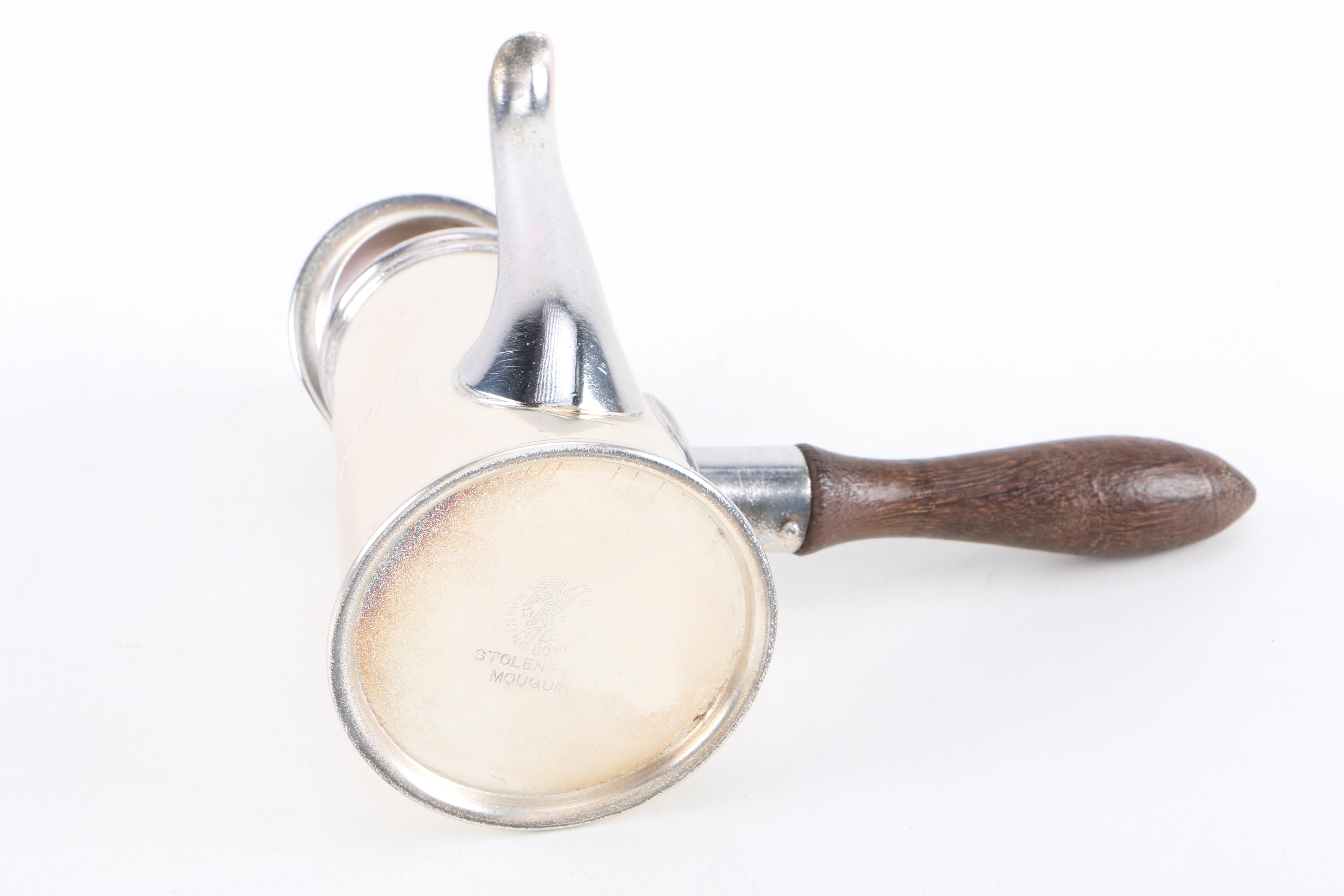 Manning, Bowman & Co. Silver Plate Chocolate Pot