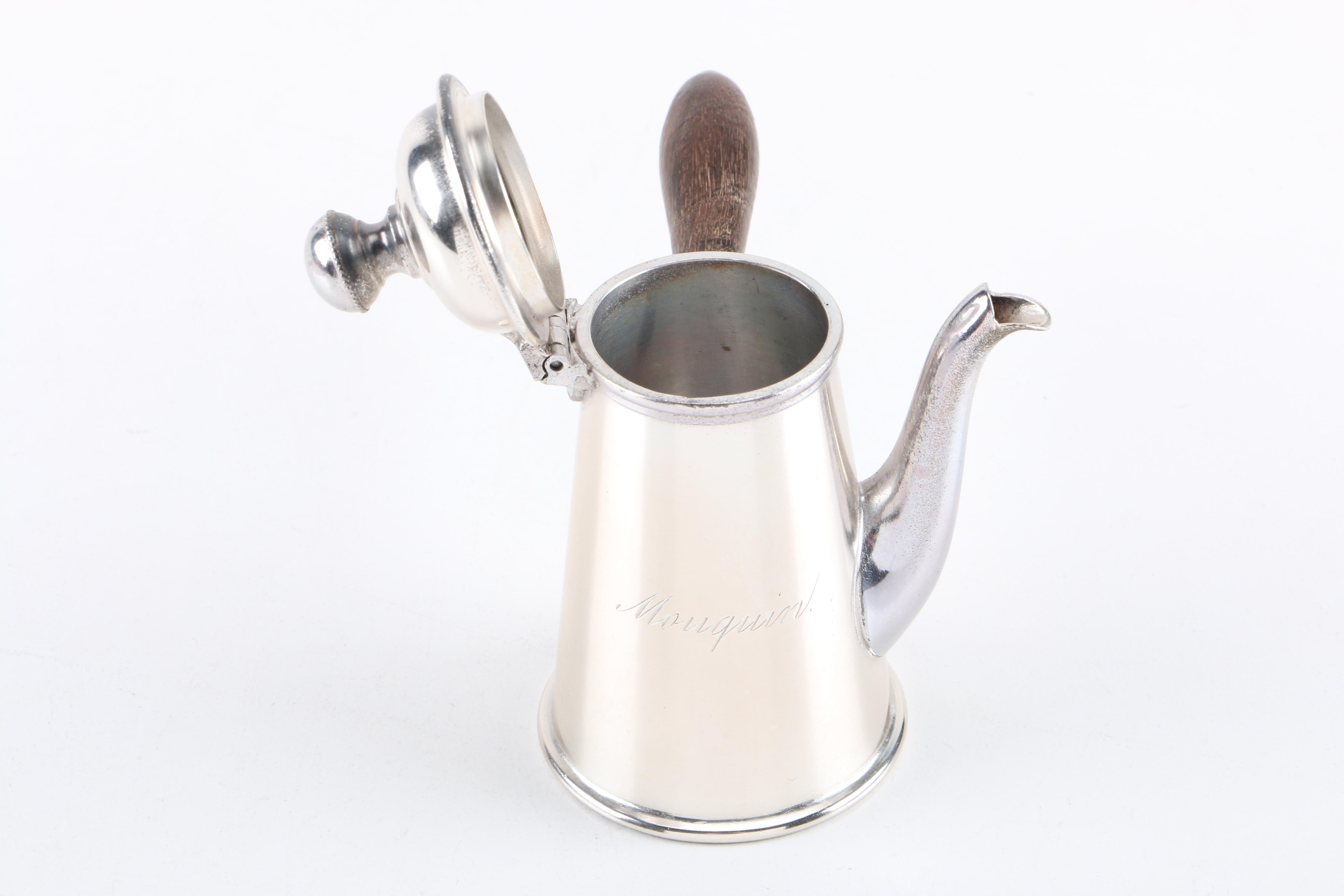 Manning, Bowman & Co. Silver Plate Chocolate Pot