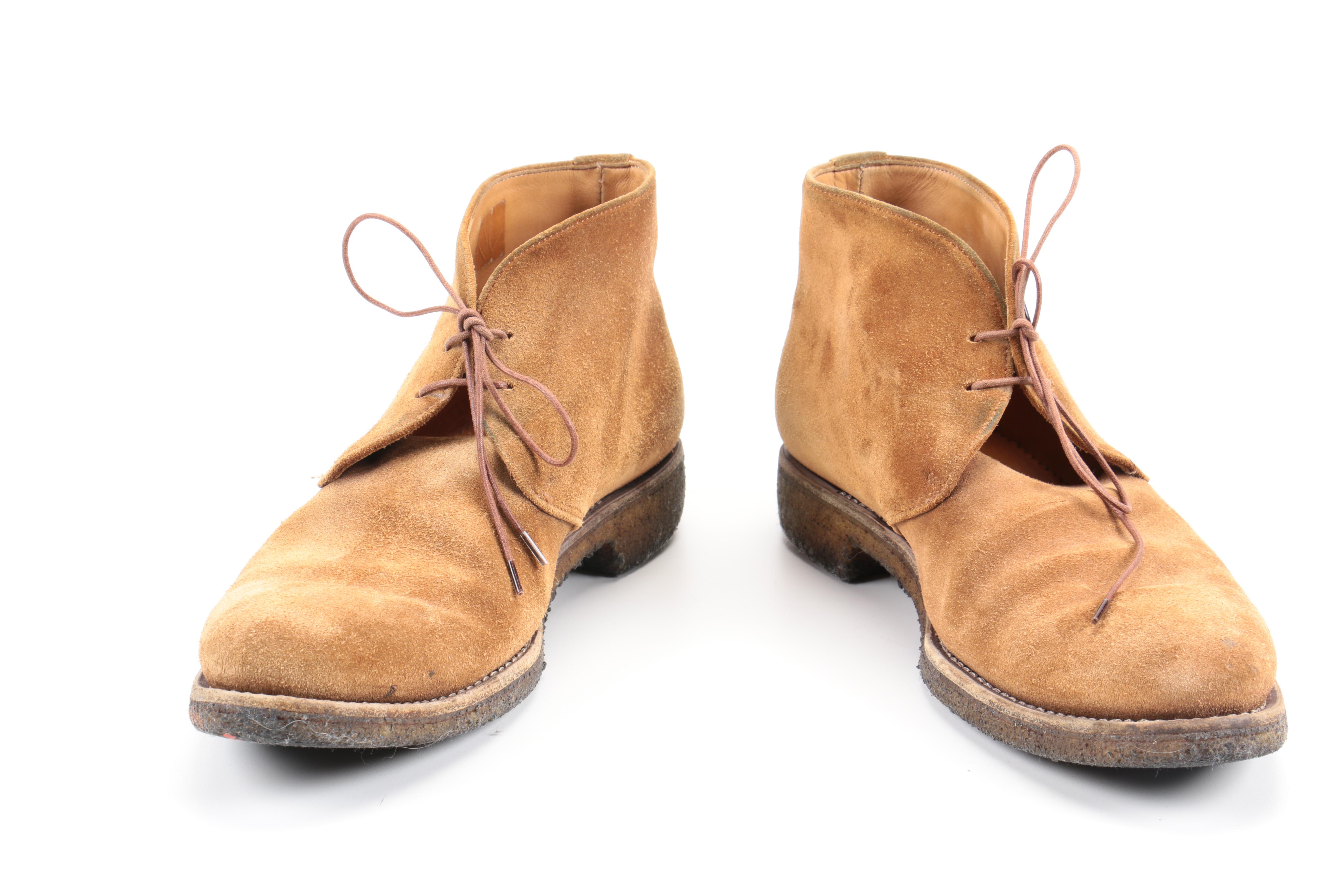 Rider R Boot Co. Men's Tan Suede Chukka Boots