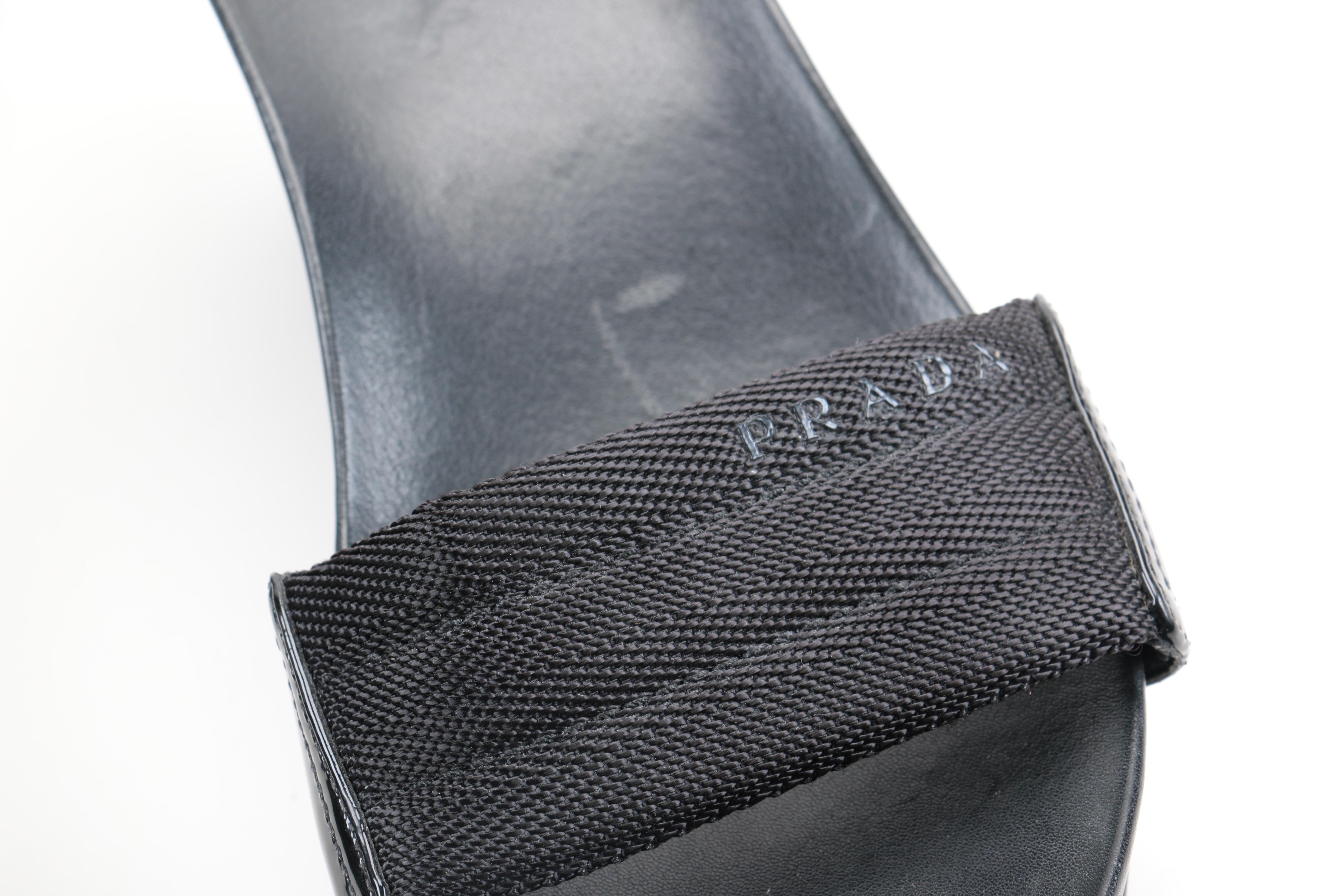 Prada Platform Slide Sandals