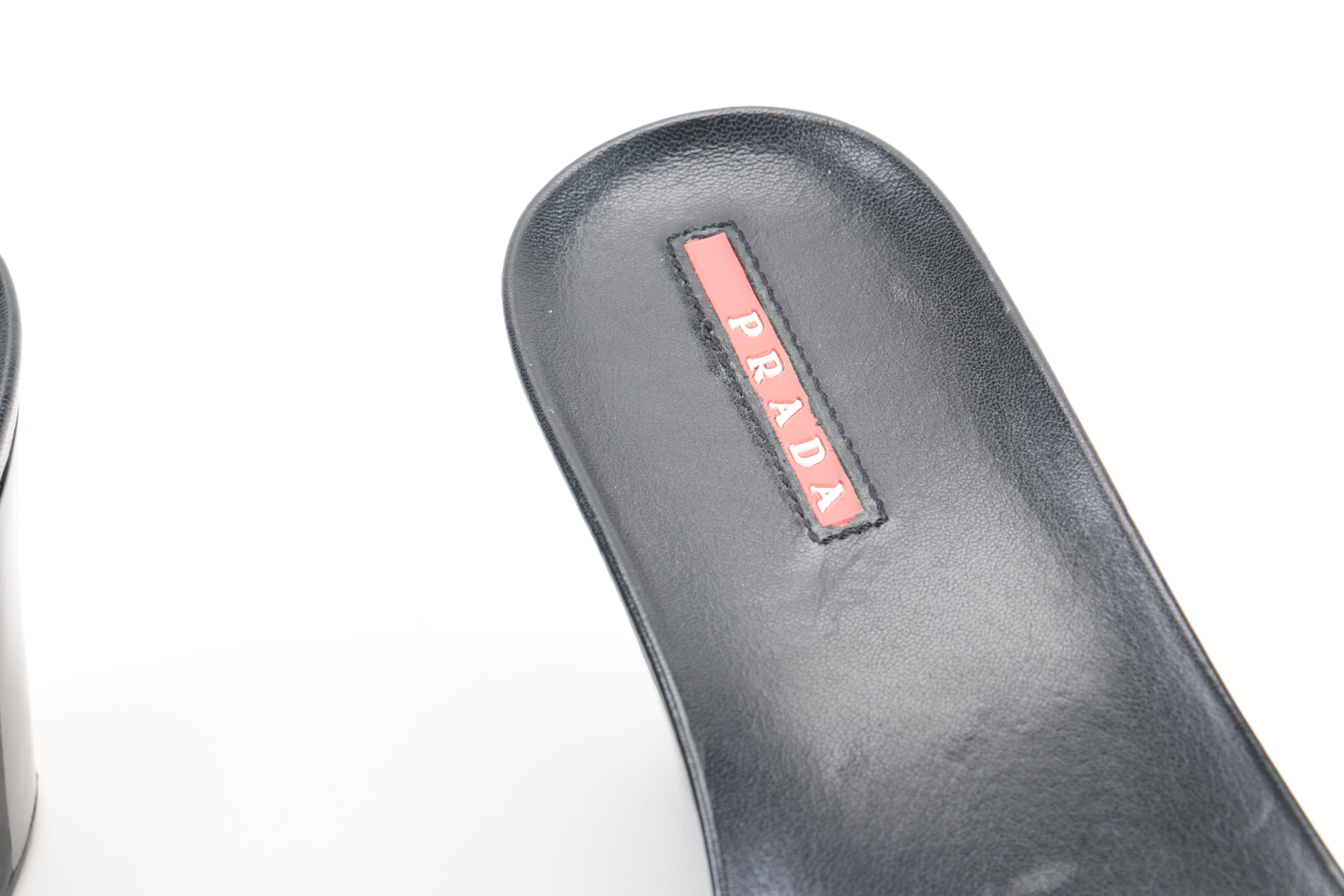 Prada Platform Slide Sandals