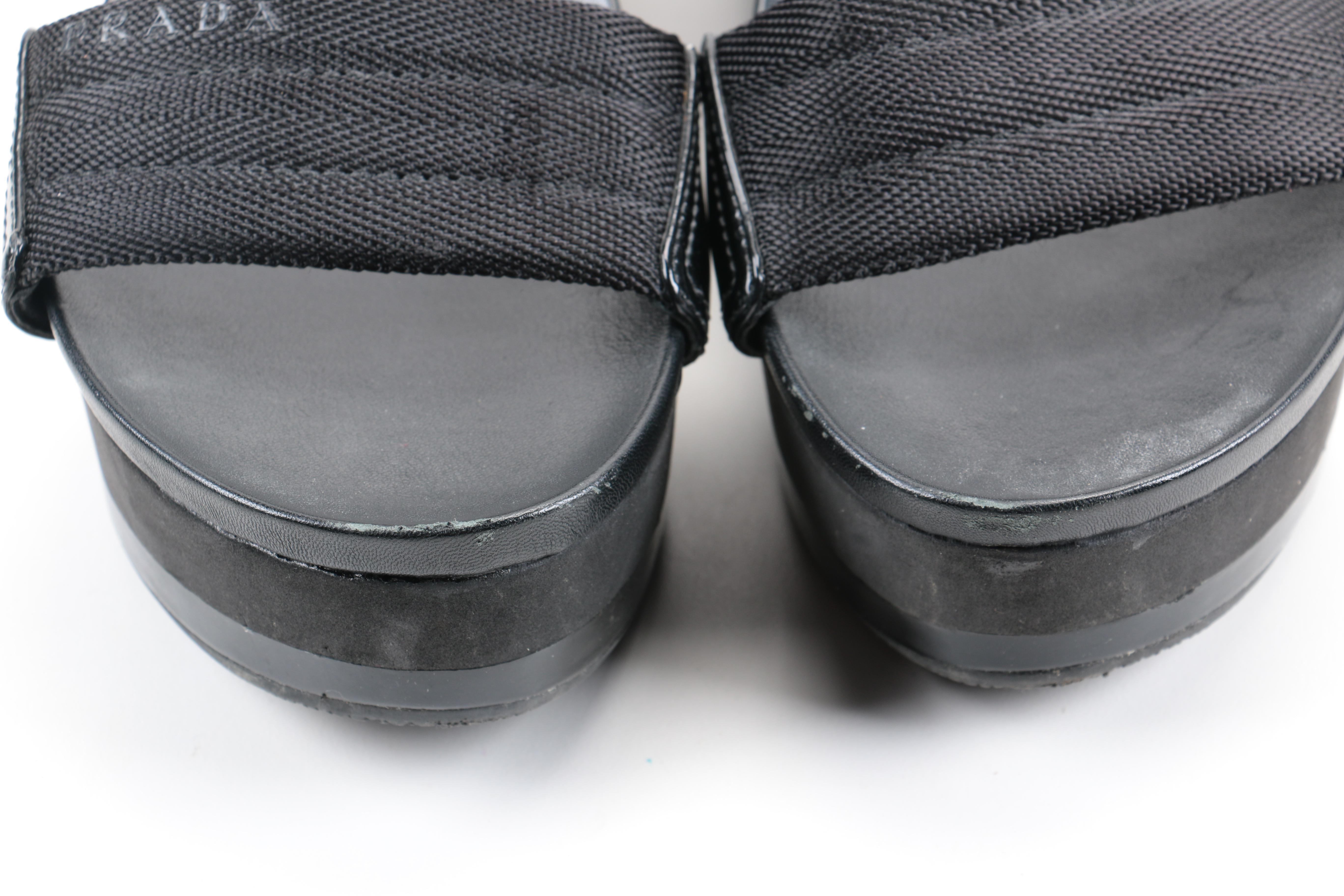 Prada Platform Slide Sandals