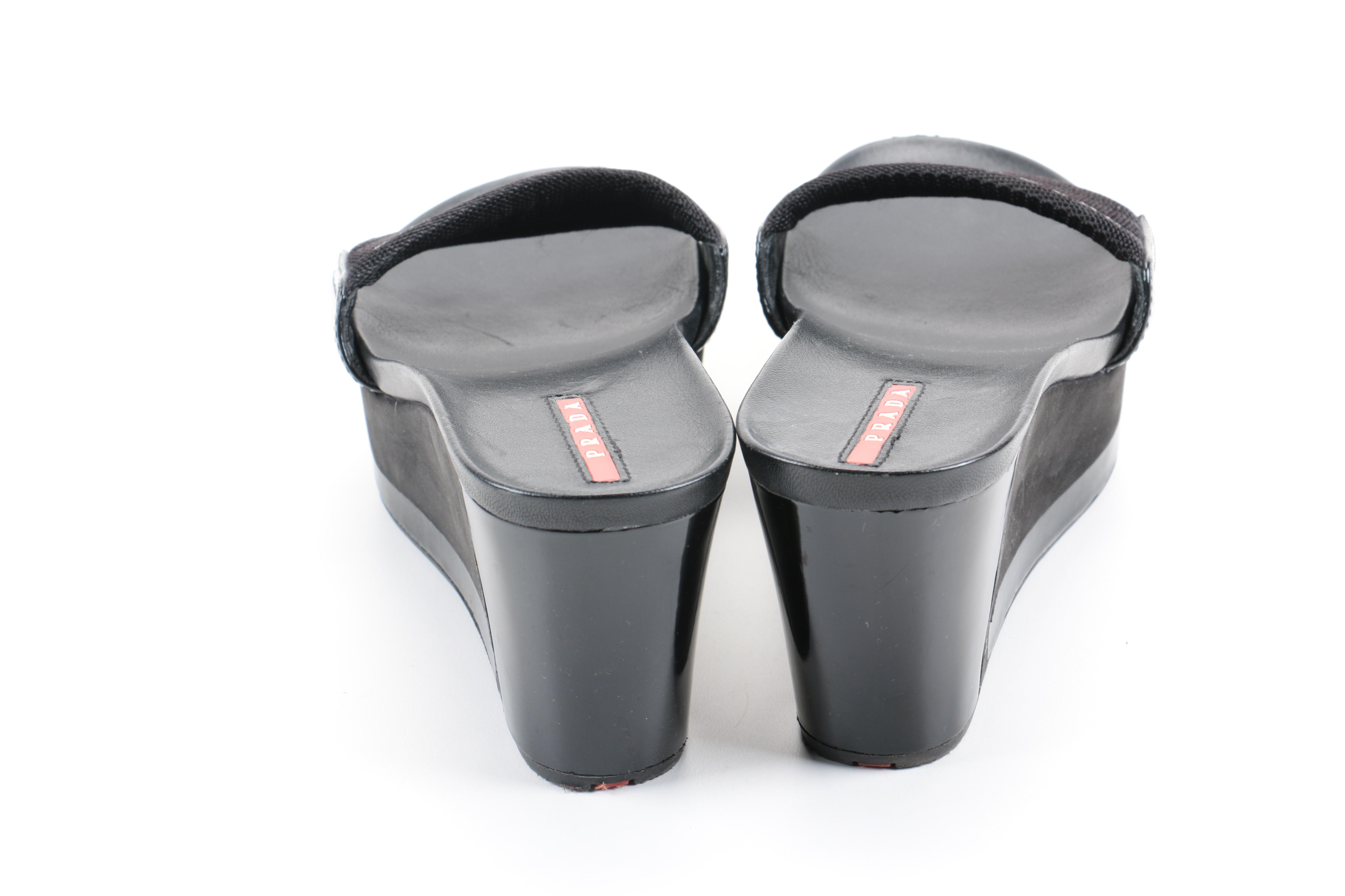 Prada Platform Slide Sandals