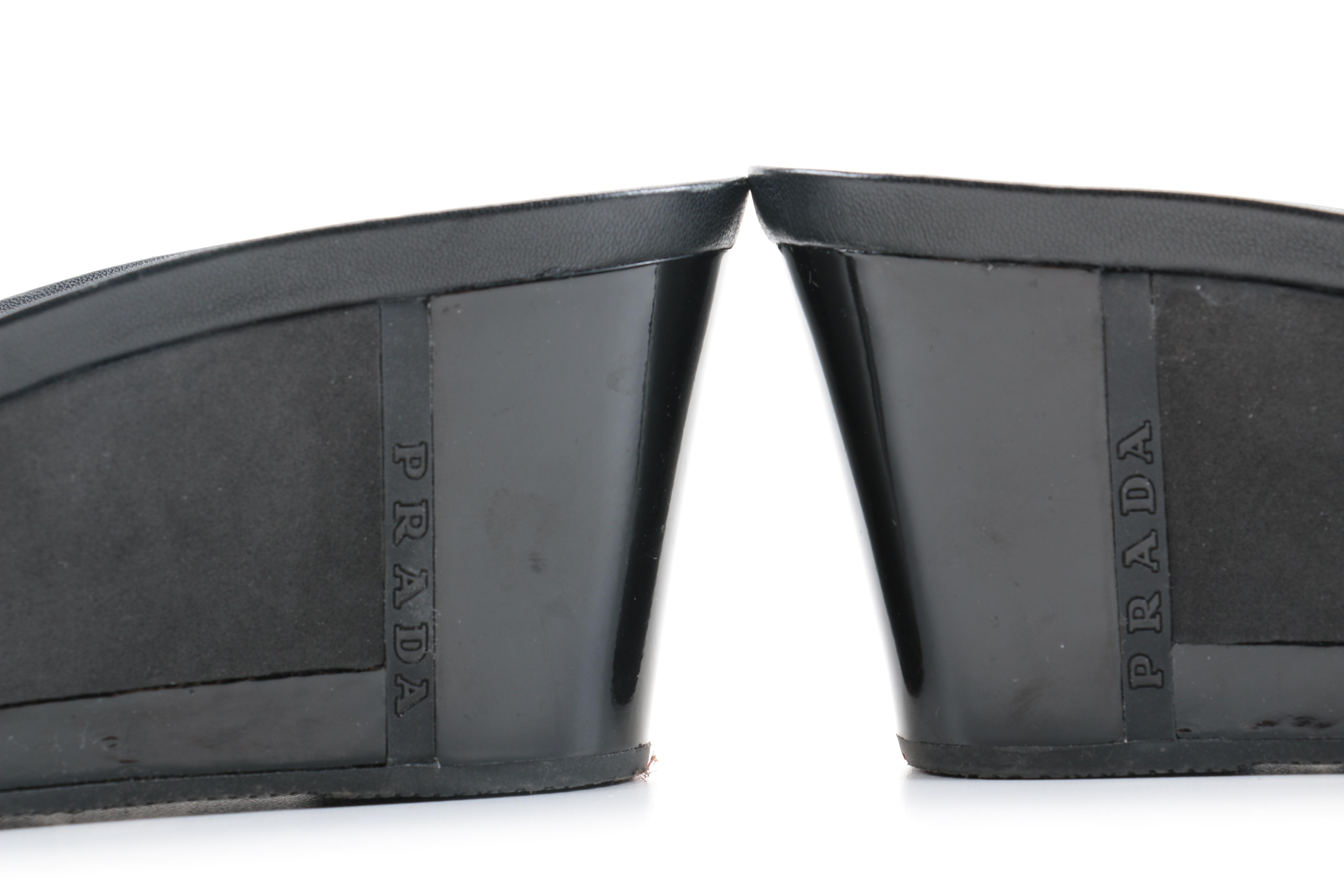 Prada Platform Slide Sandals