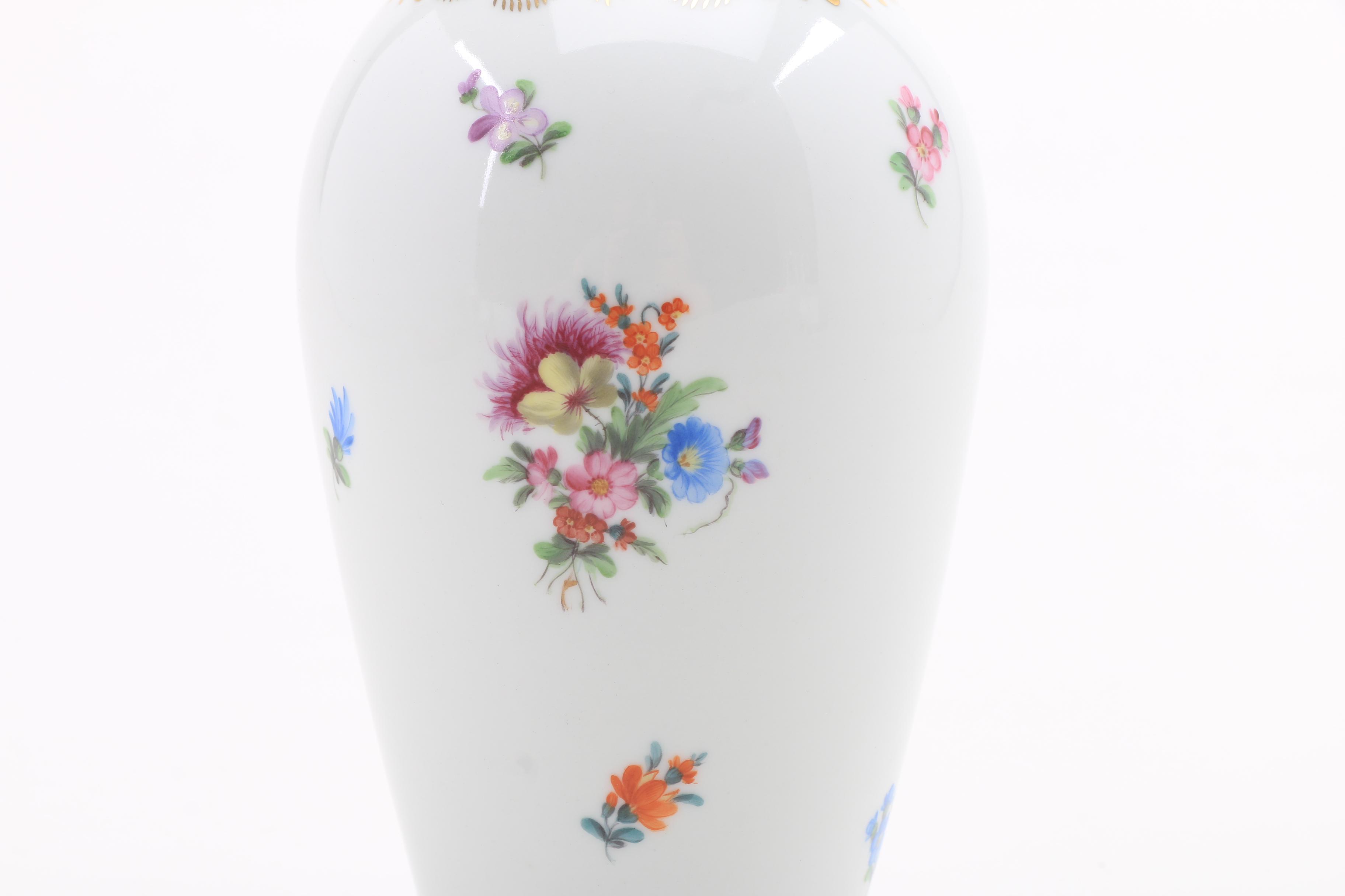 Herend Porcelain "Printemps" Tray, Vase and Cocoa Pot