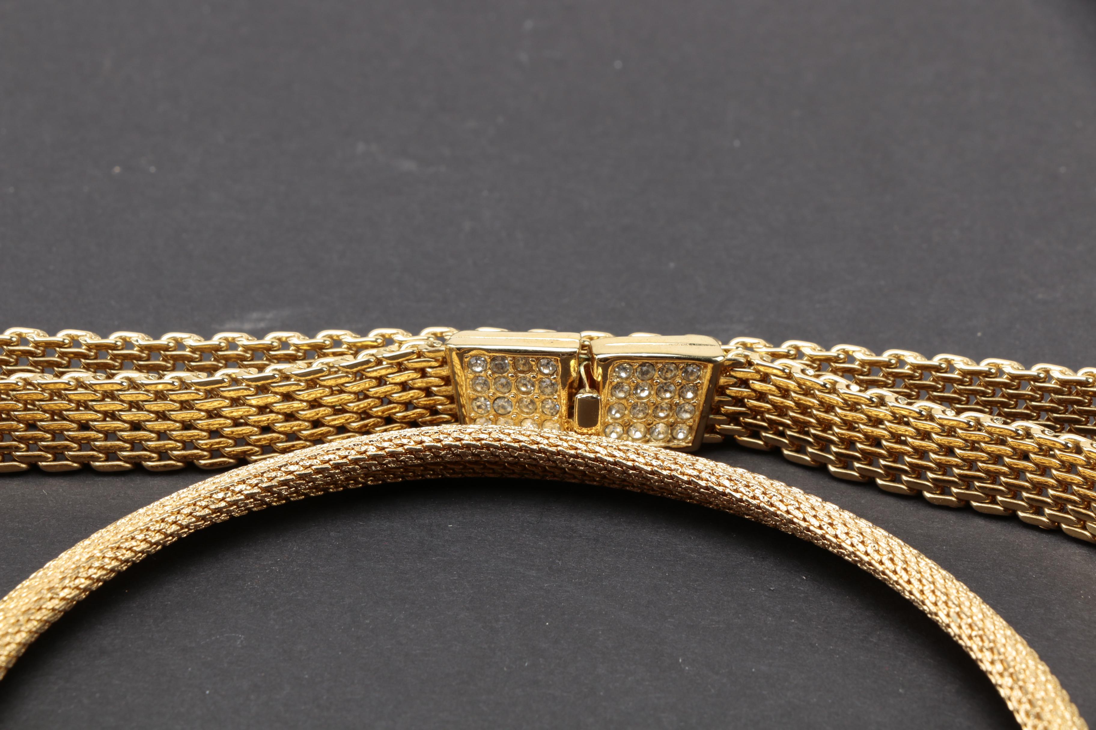 Gold Tone Costume Jewelry Including Givenchy