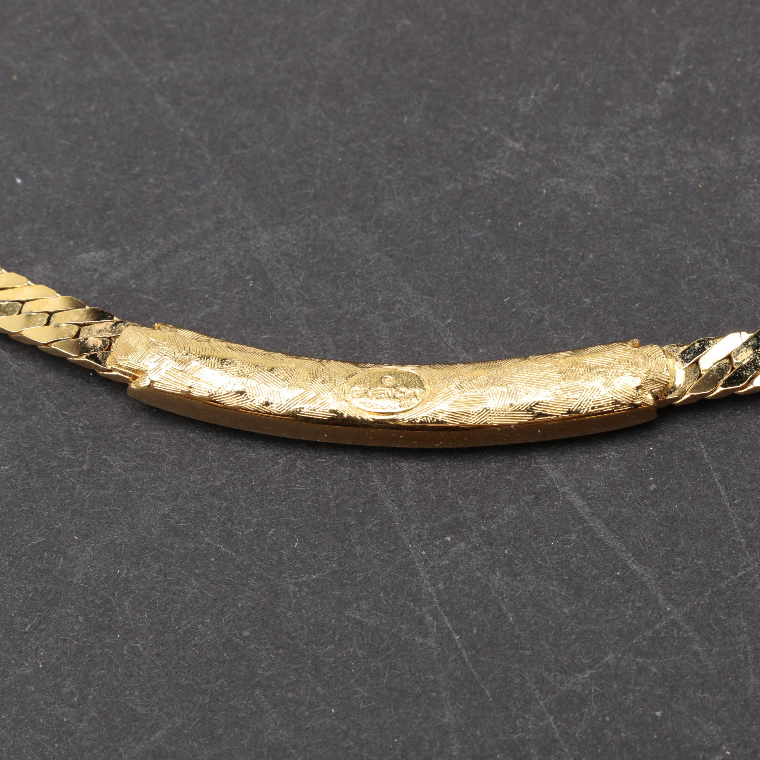 Gold Tone Costume Jewelry Including Givenchy