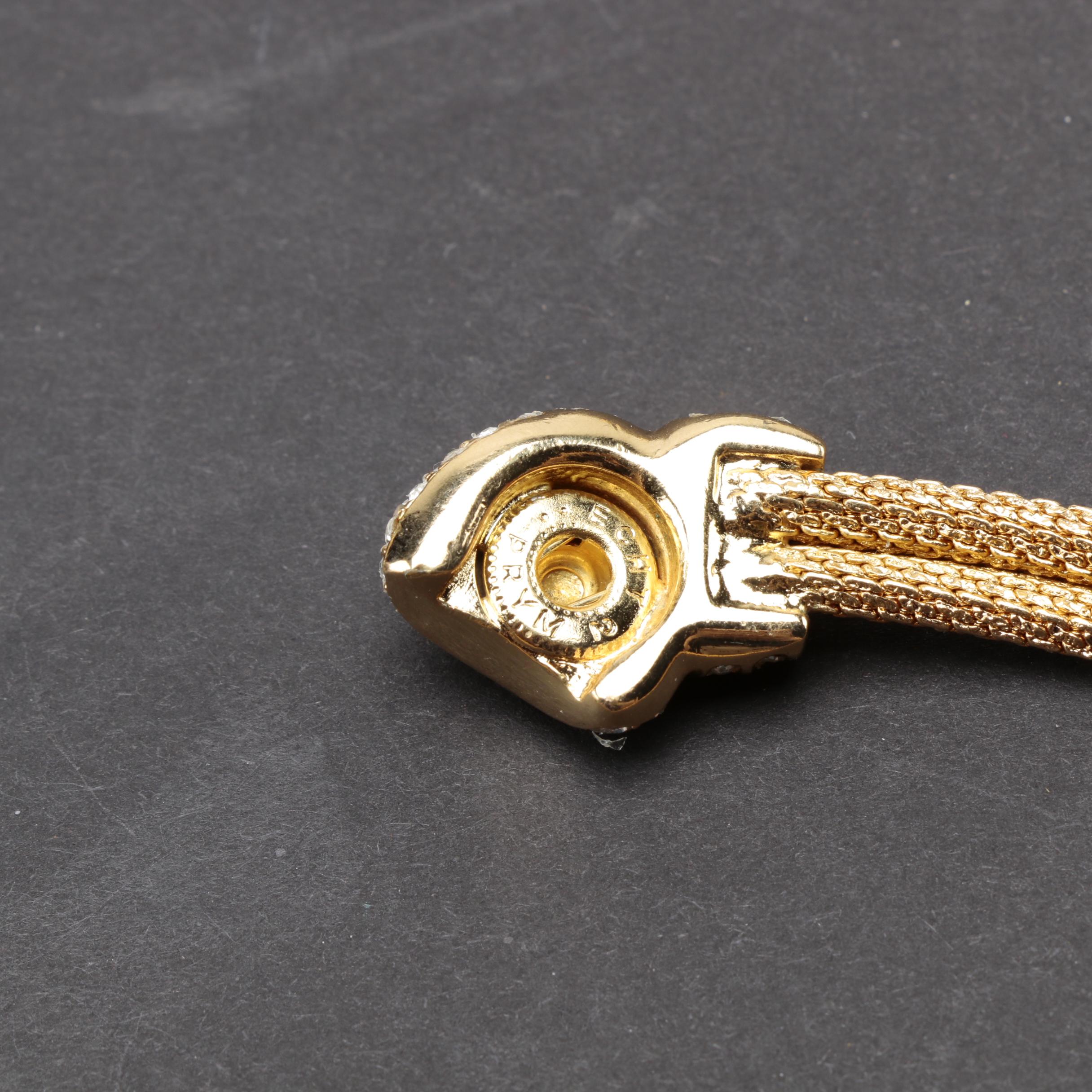 Gold Tone Costume Jewelry Including Givenchy