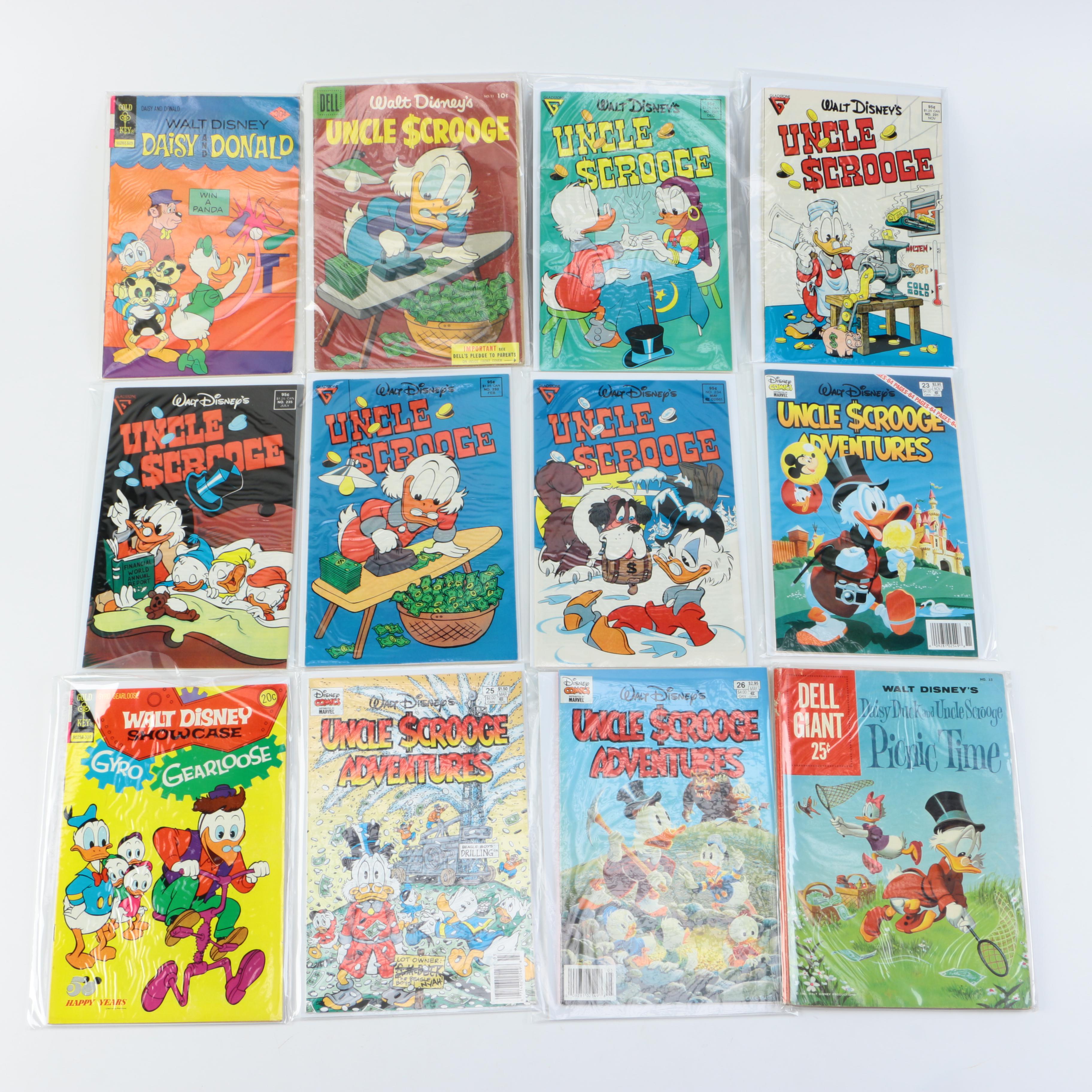 1950s–1990s Disney Comics Including Daisy Duck and Uncle Scrooge