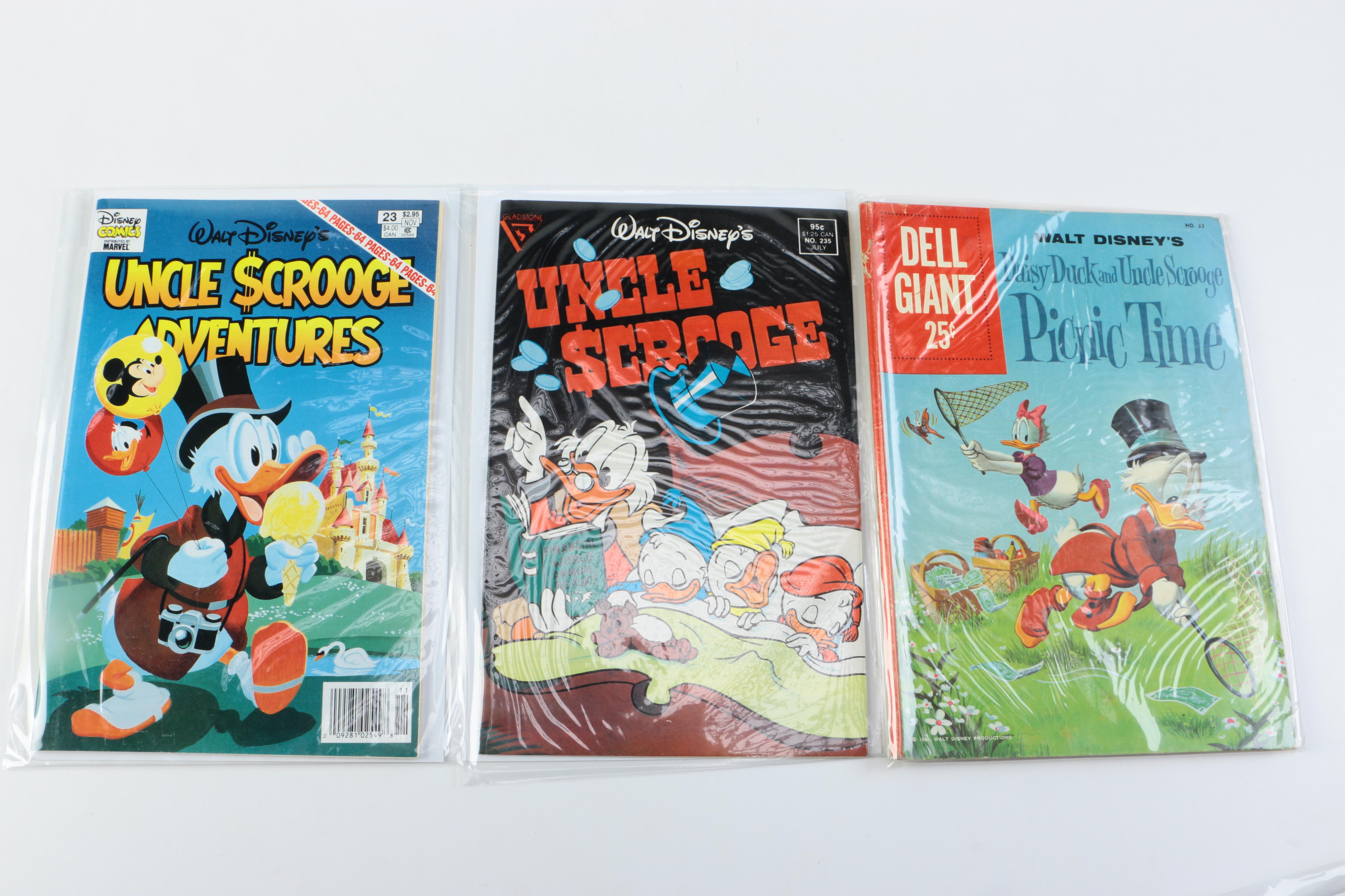 1950s–1990s Disney Comics Including Daisy Duck and Uncle Scrooge
