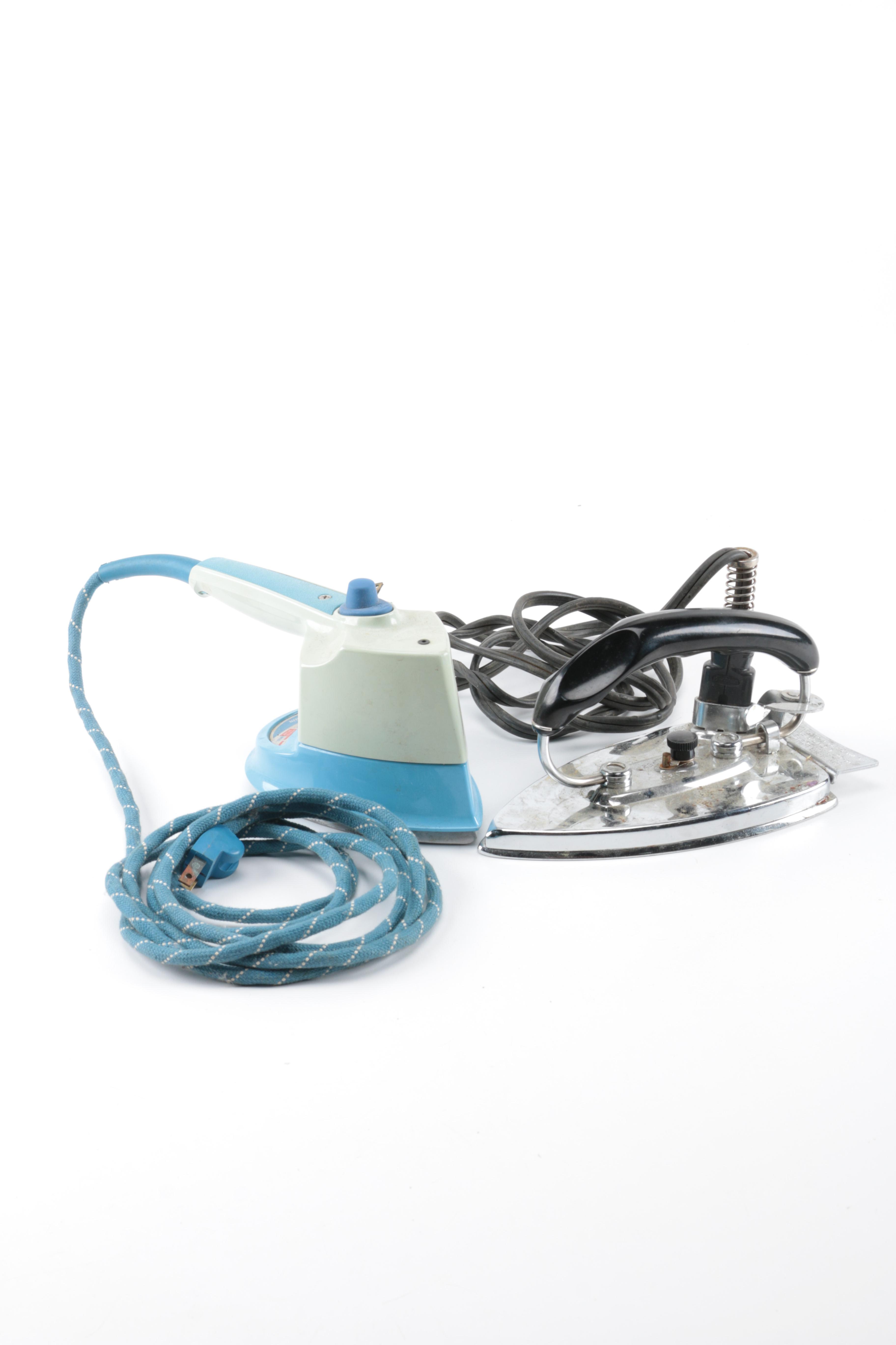 Vintage Electric Travel Irons