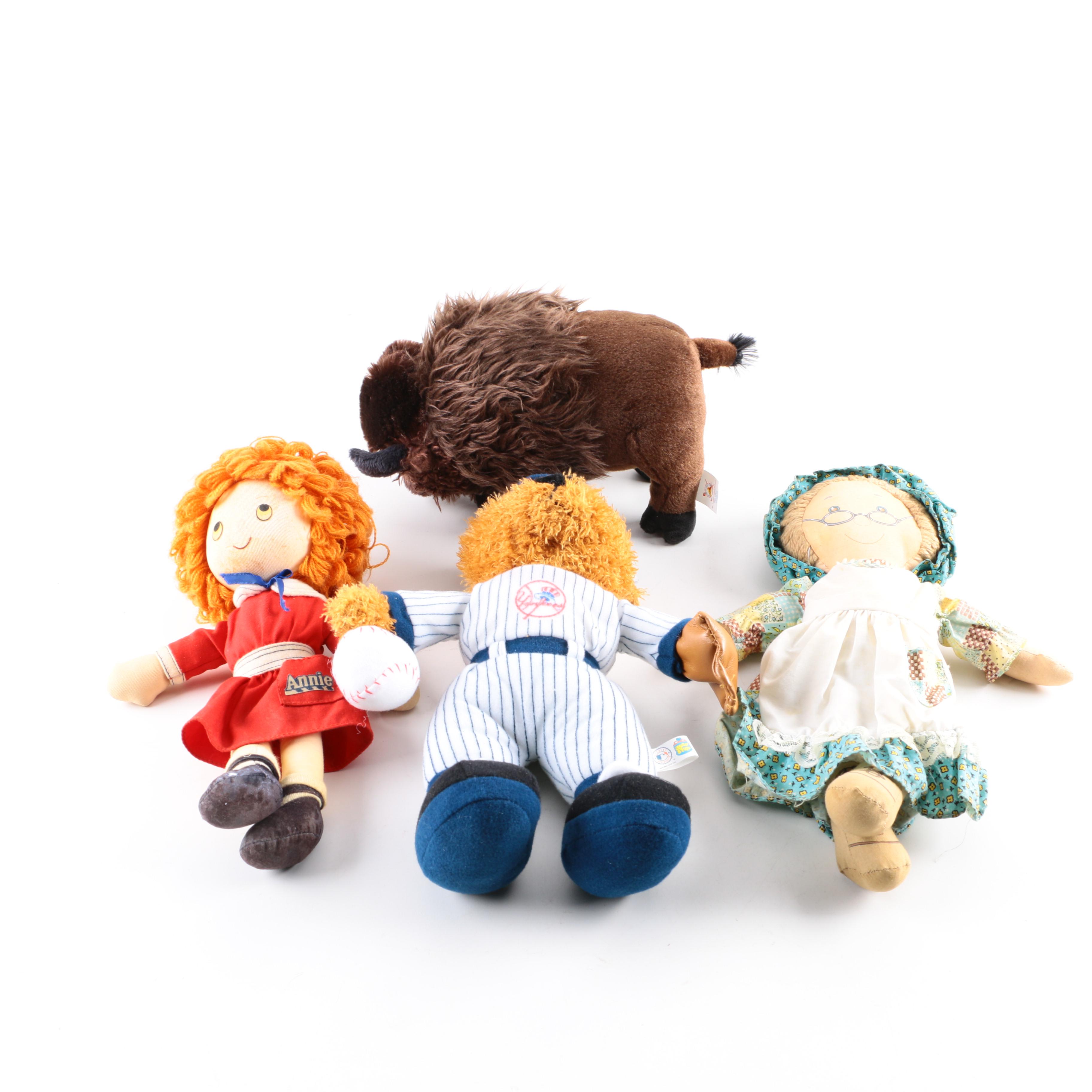 Dolls and Stuffed Animals Featuring an Annie Doll