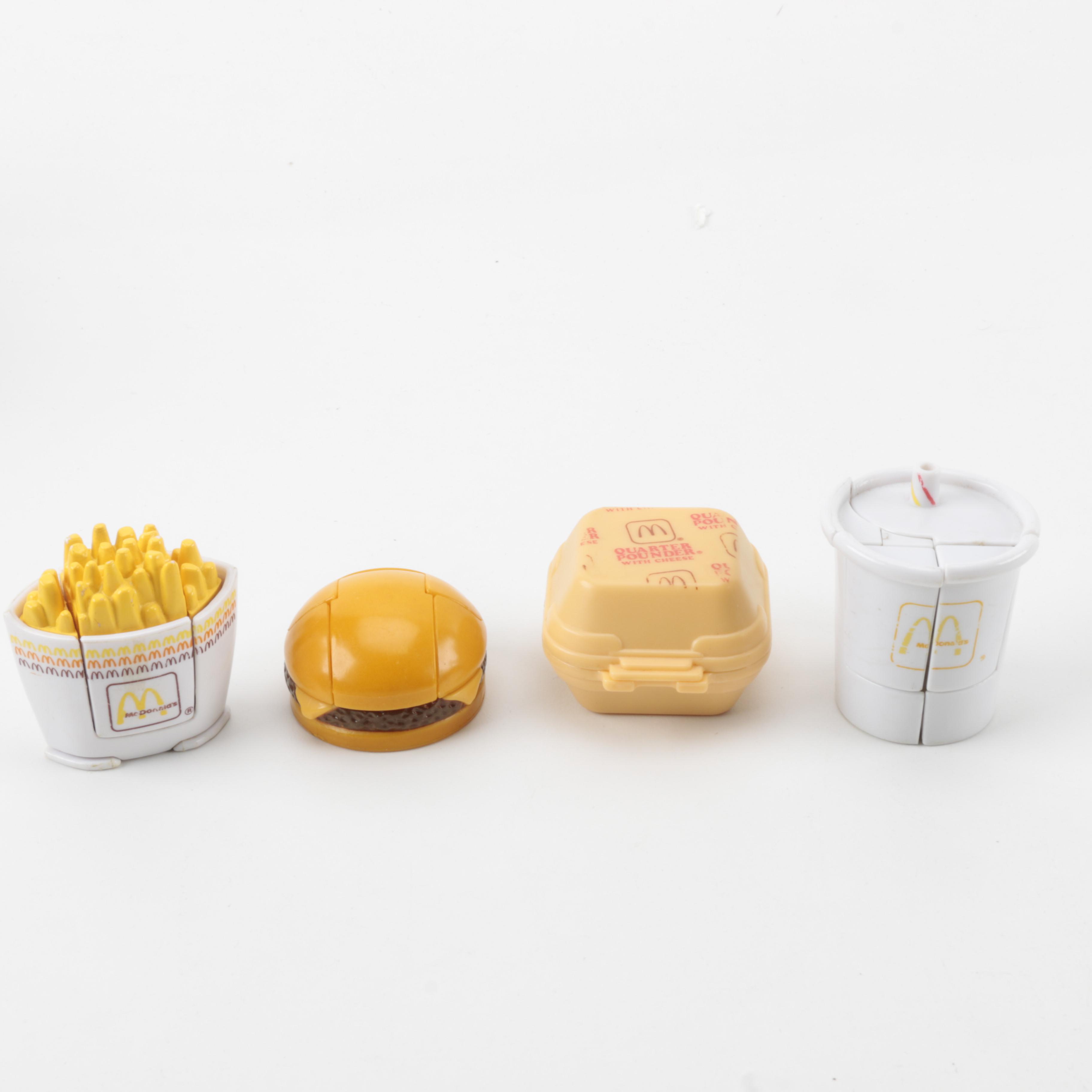 Vintage McDonald's Transforming Happy Meal Toys and "Horrified Movie Victims" Figures