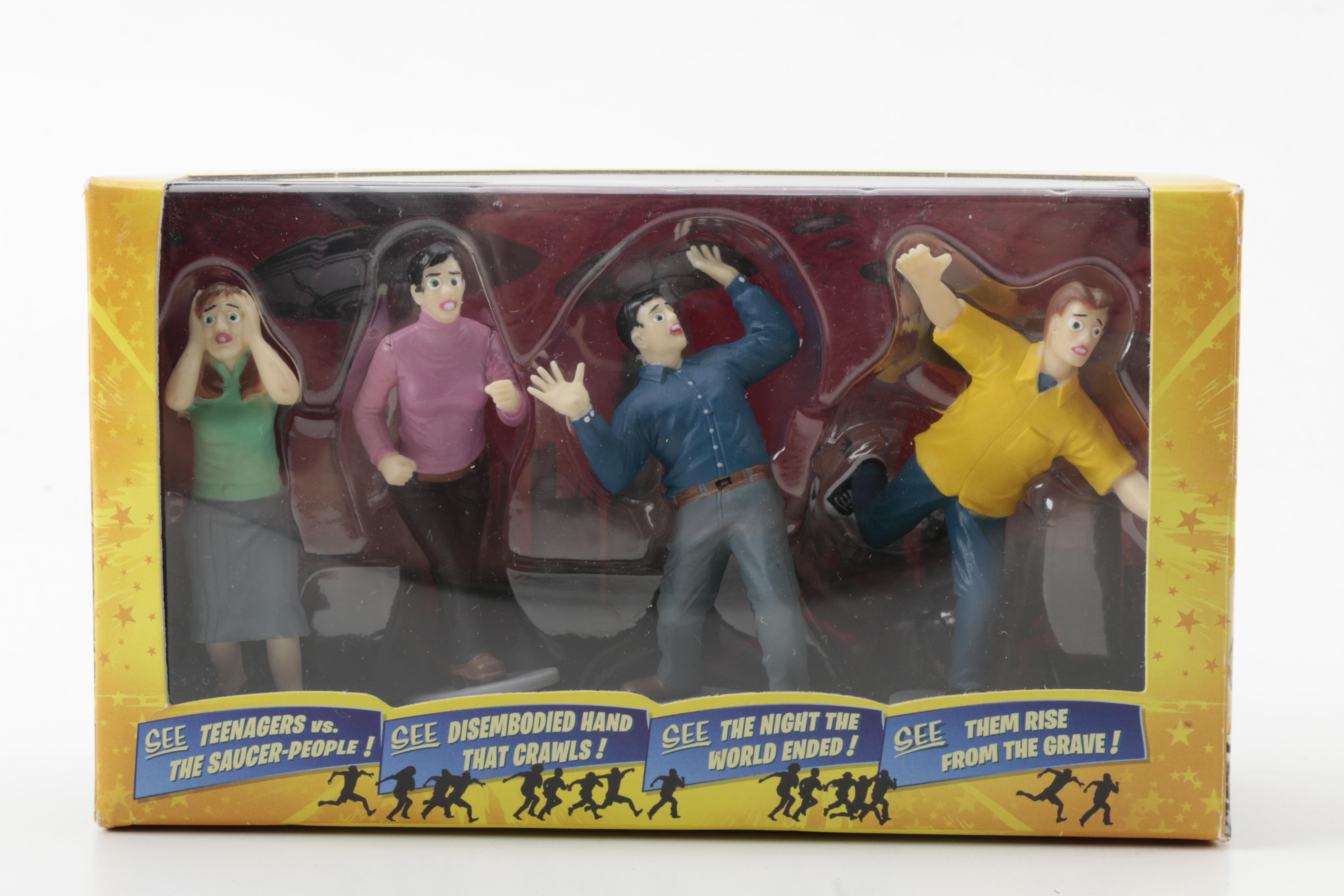 Vintage McDonald's Transforming Happy Meal Toys and "Horrified Movie Victims" Figures