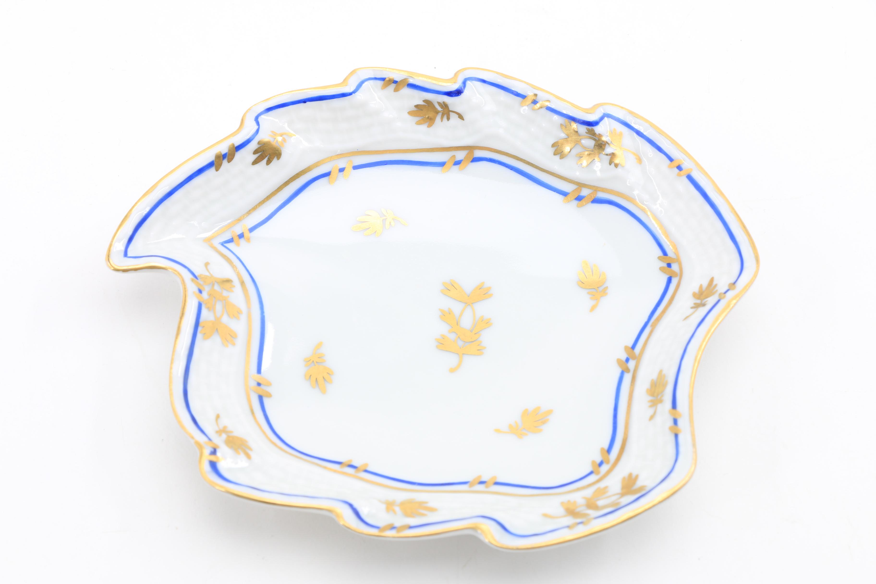 Assorted  Small Herend Dishes, Plates, Urns, and Baskets