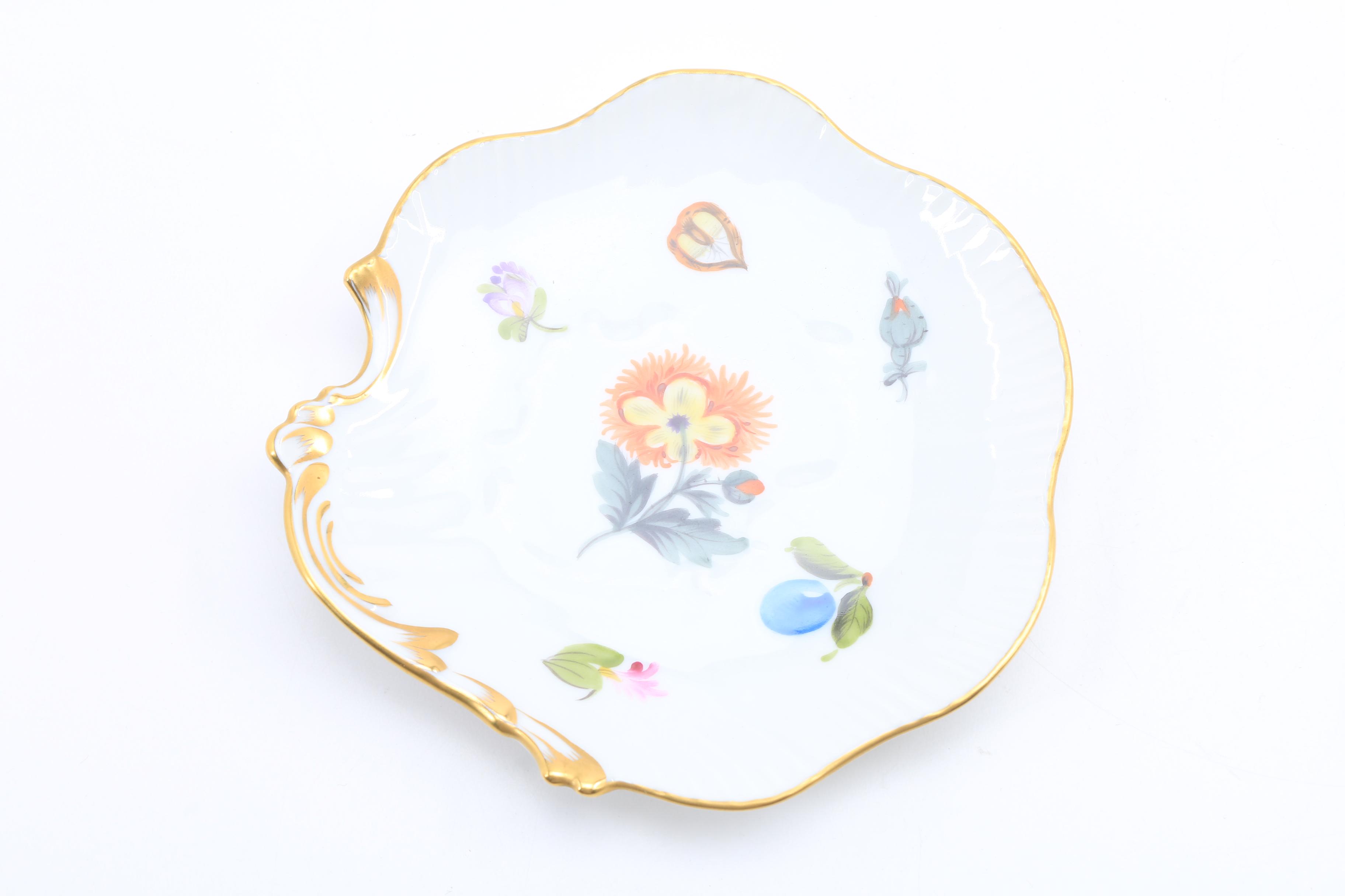 Assorted  Small Herend Dishes, Plates, Urns, and Baskets