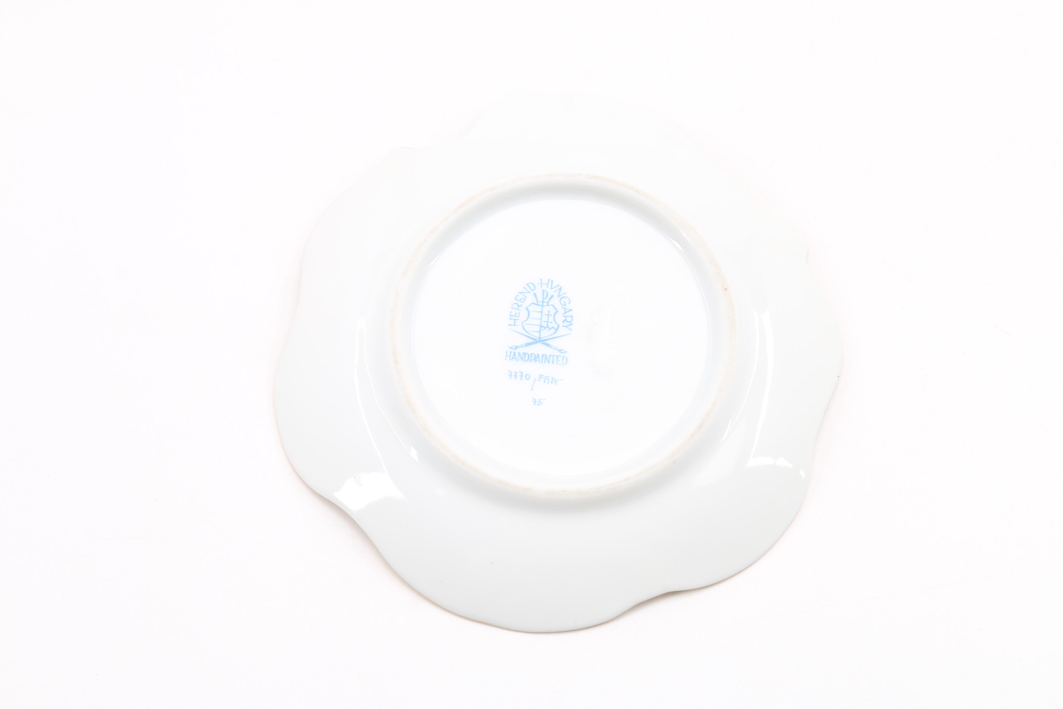 Assorted  Small Herend Dishes, Plates, Urns, and Baskets