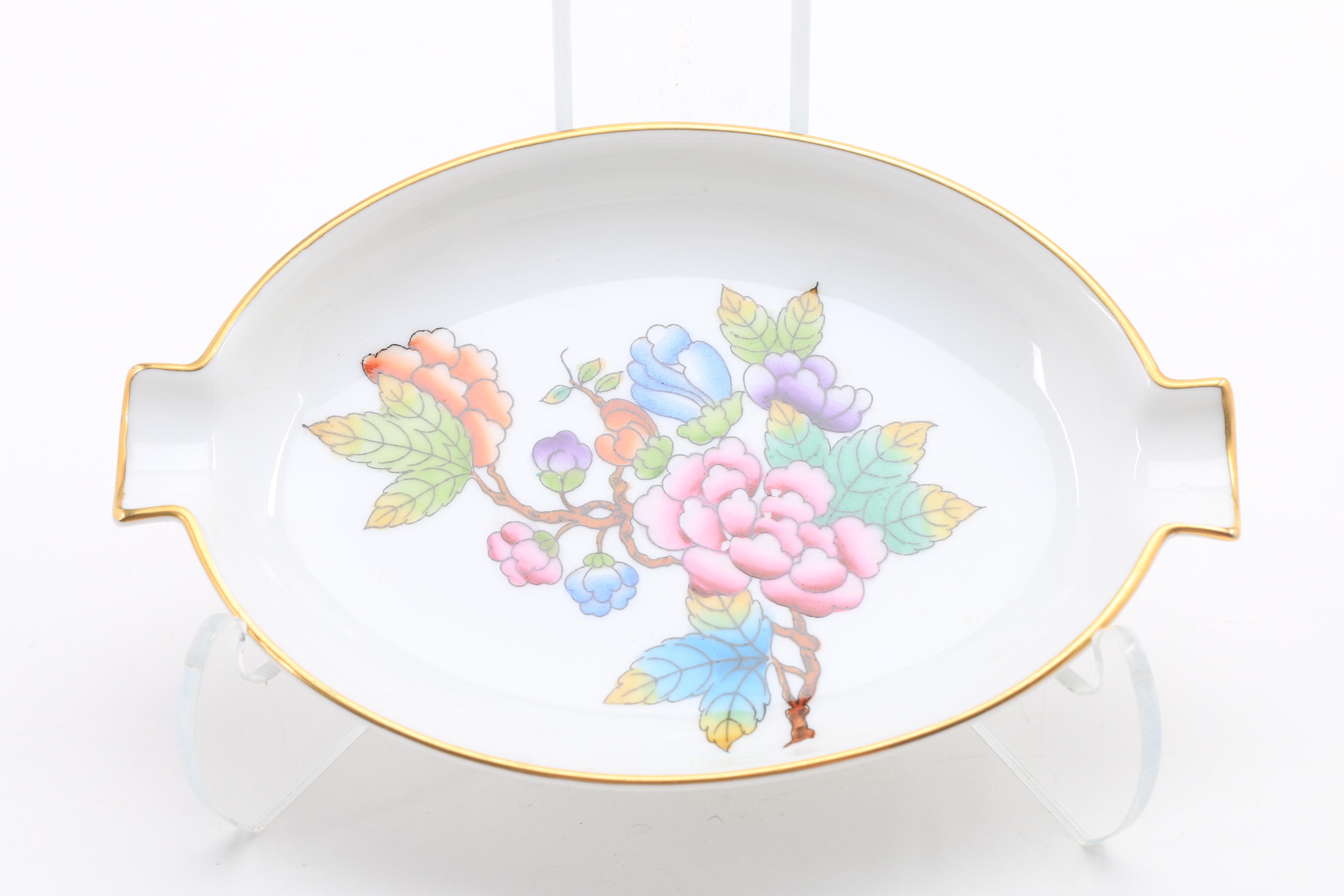 Assorted  Small Herend Dishes, Plates, Urns, and Baskets