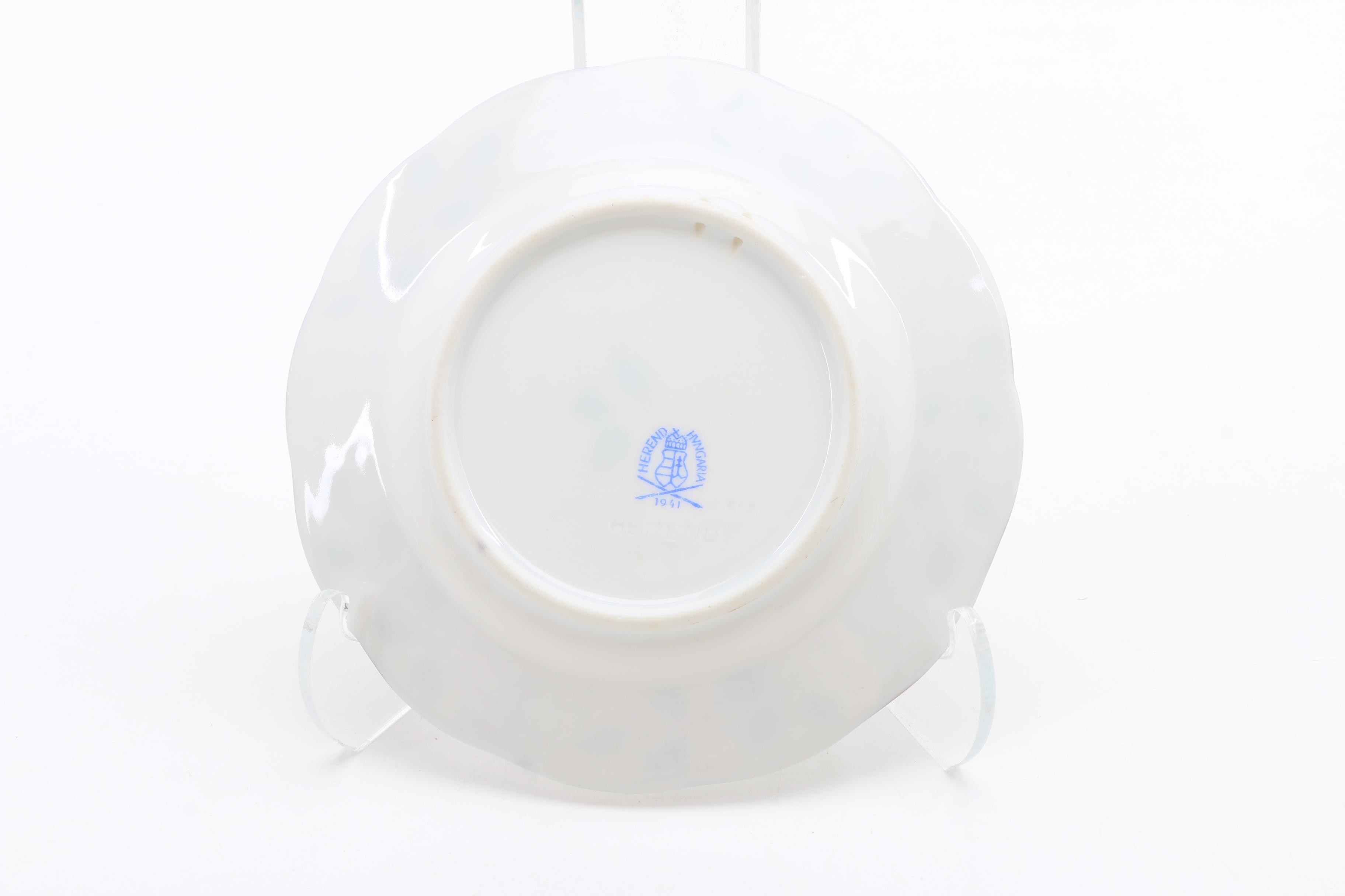 Assorted  Small Herend Dishes, Plates, Urns, and Baskets