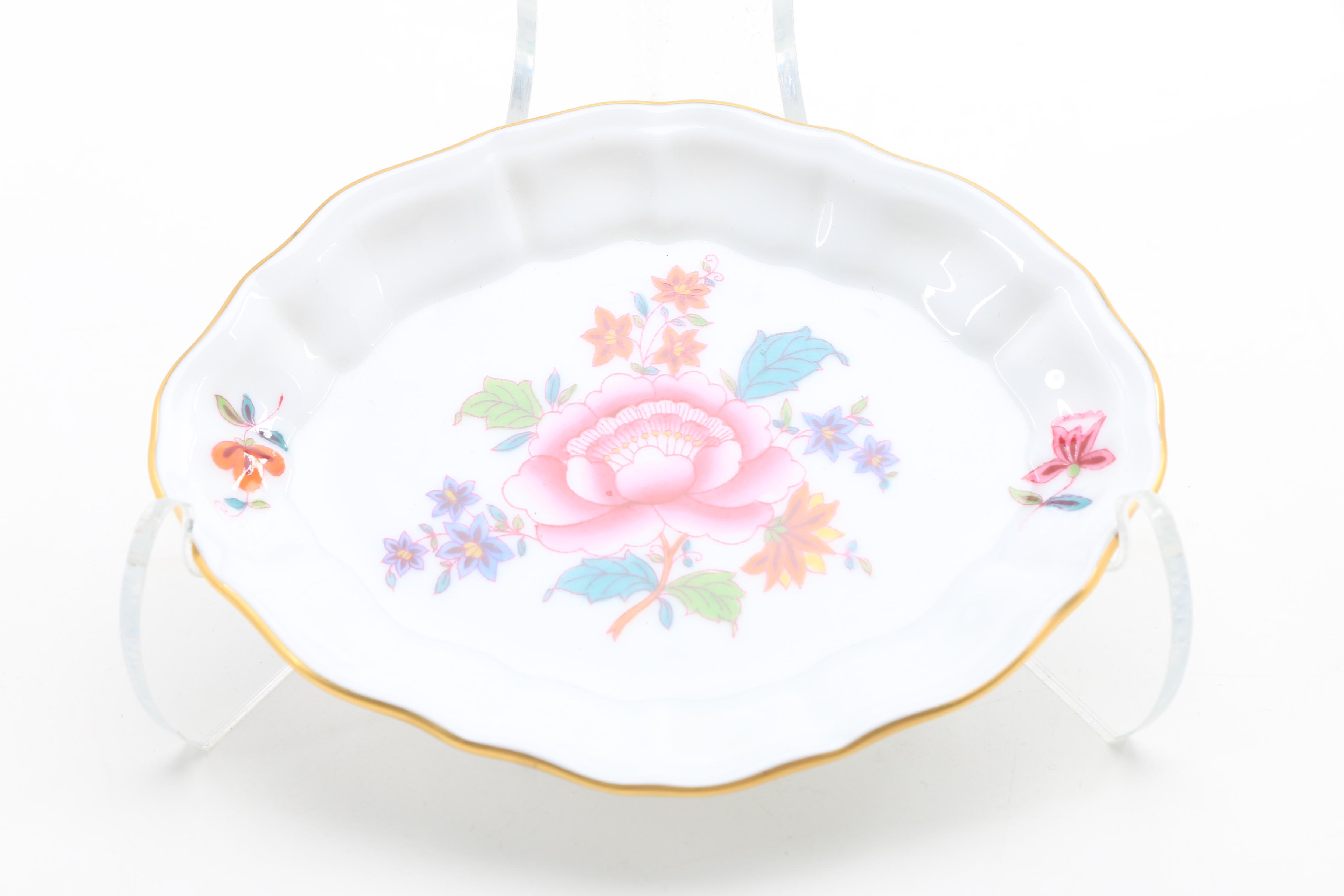 Assorted  Small Herend Dishes, Plates, Urns, and Baskets