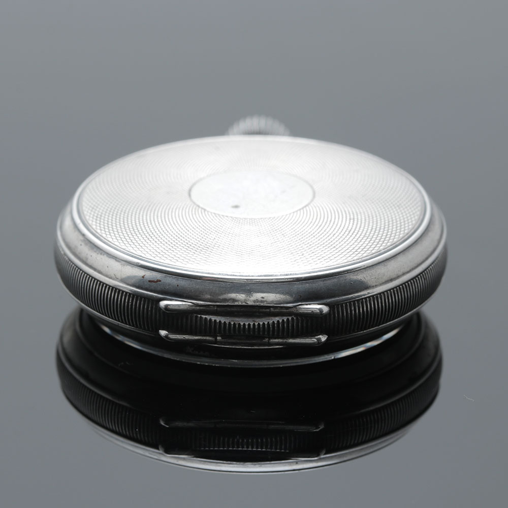 Antique Sterling Silver Waltham Open Face Pocket Watch