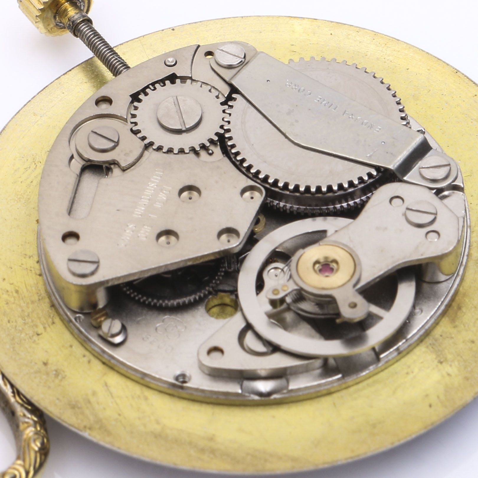 Gold Tone Pendant Watches Including Sheffield and Pepsi-Cola