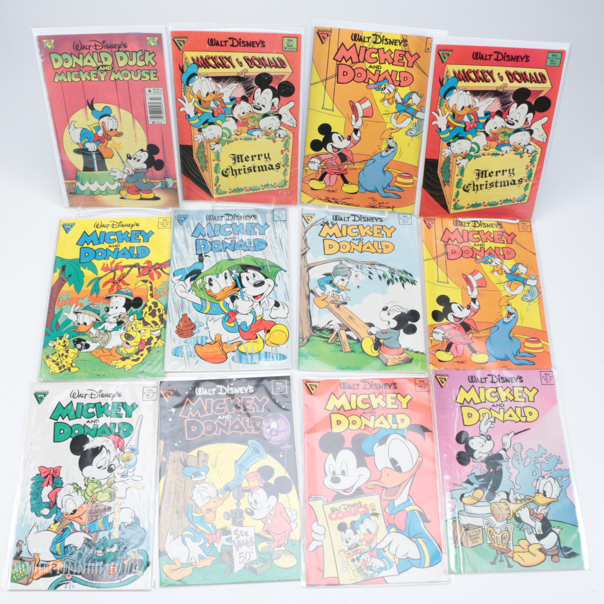Gladstone "Walt Disney's Mickey and Donald" Comic Books