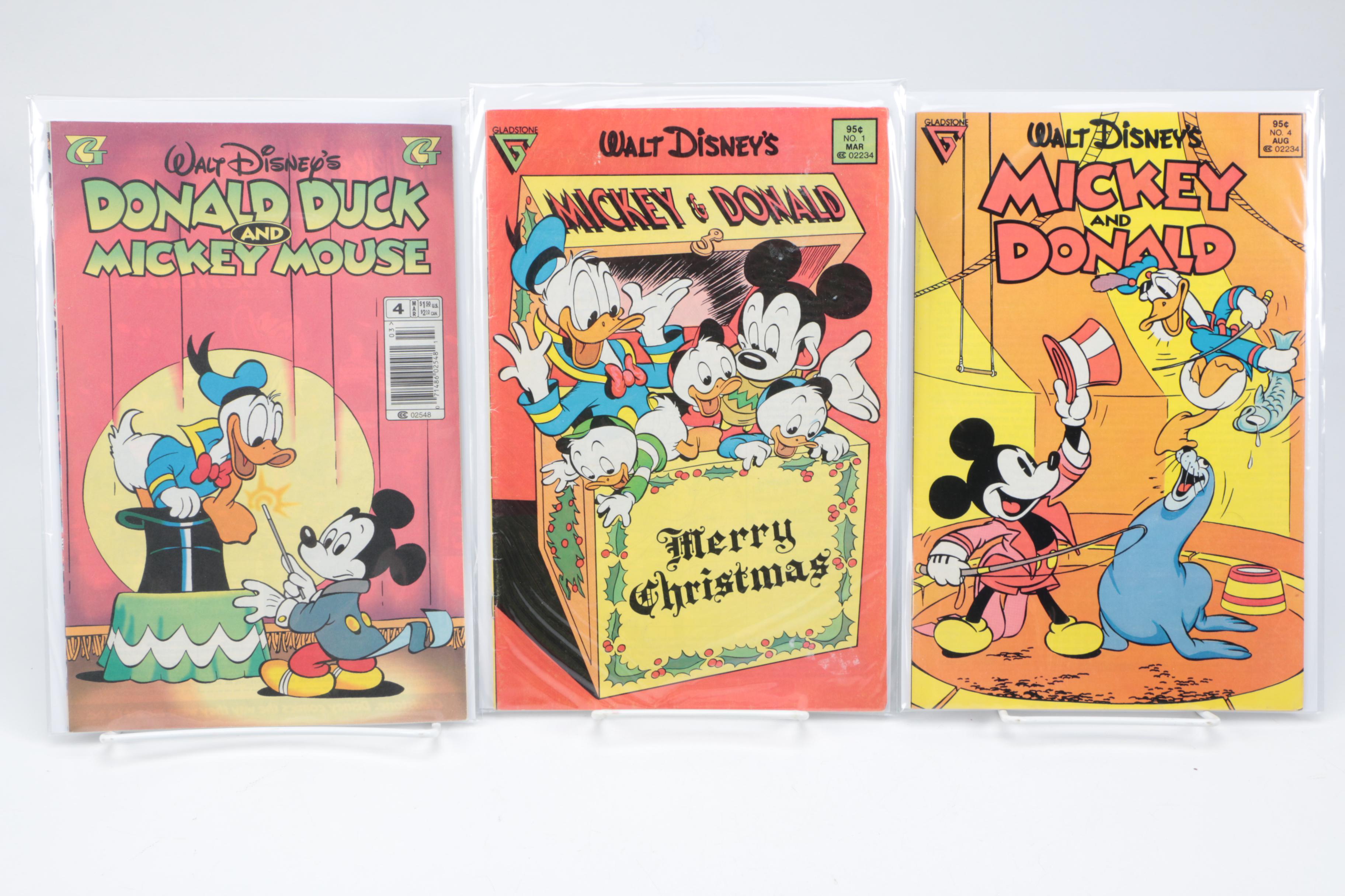 Gladstone "Walt Disney's Mickey and Donald" Comic Books