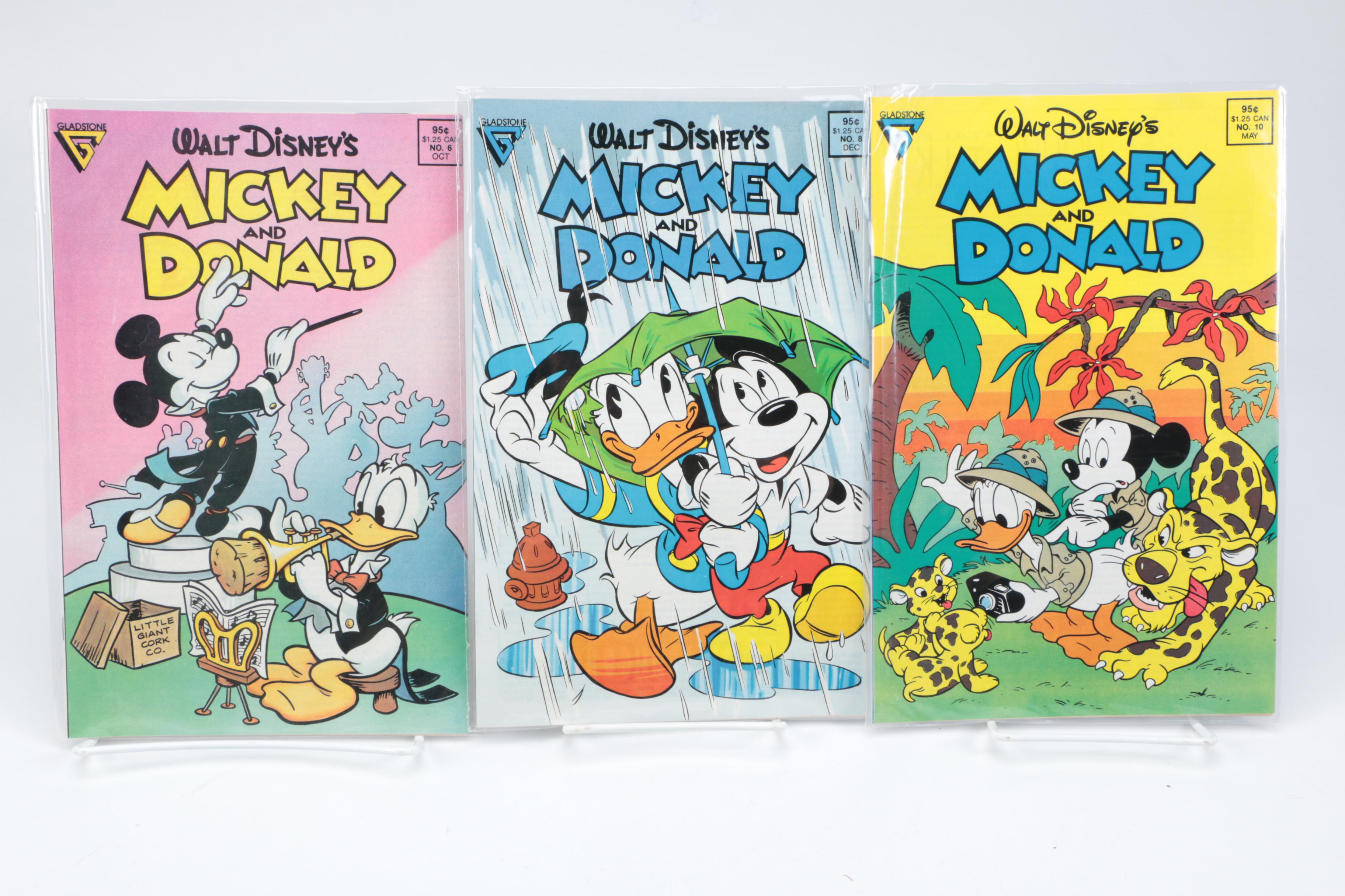 Gladstone "Walt Disney's Mickey and Donald" Comic Books