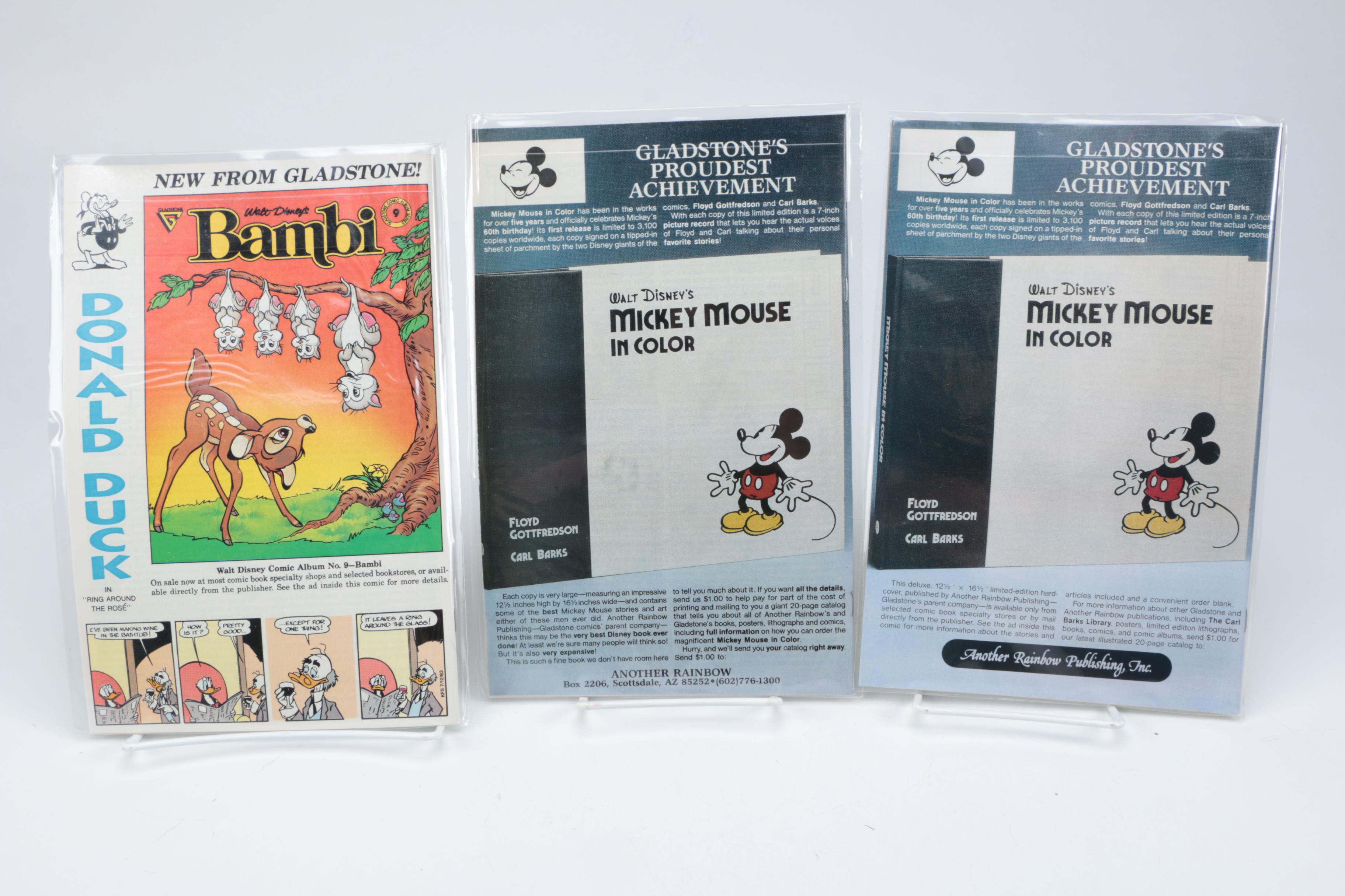 Gladstone "Walt Disney's Mickey and Donald" Comic Books