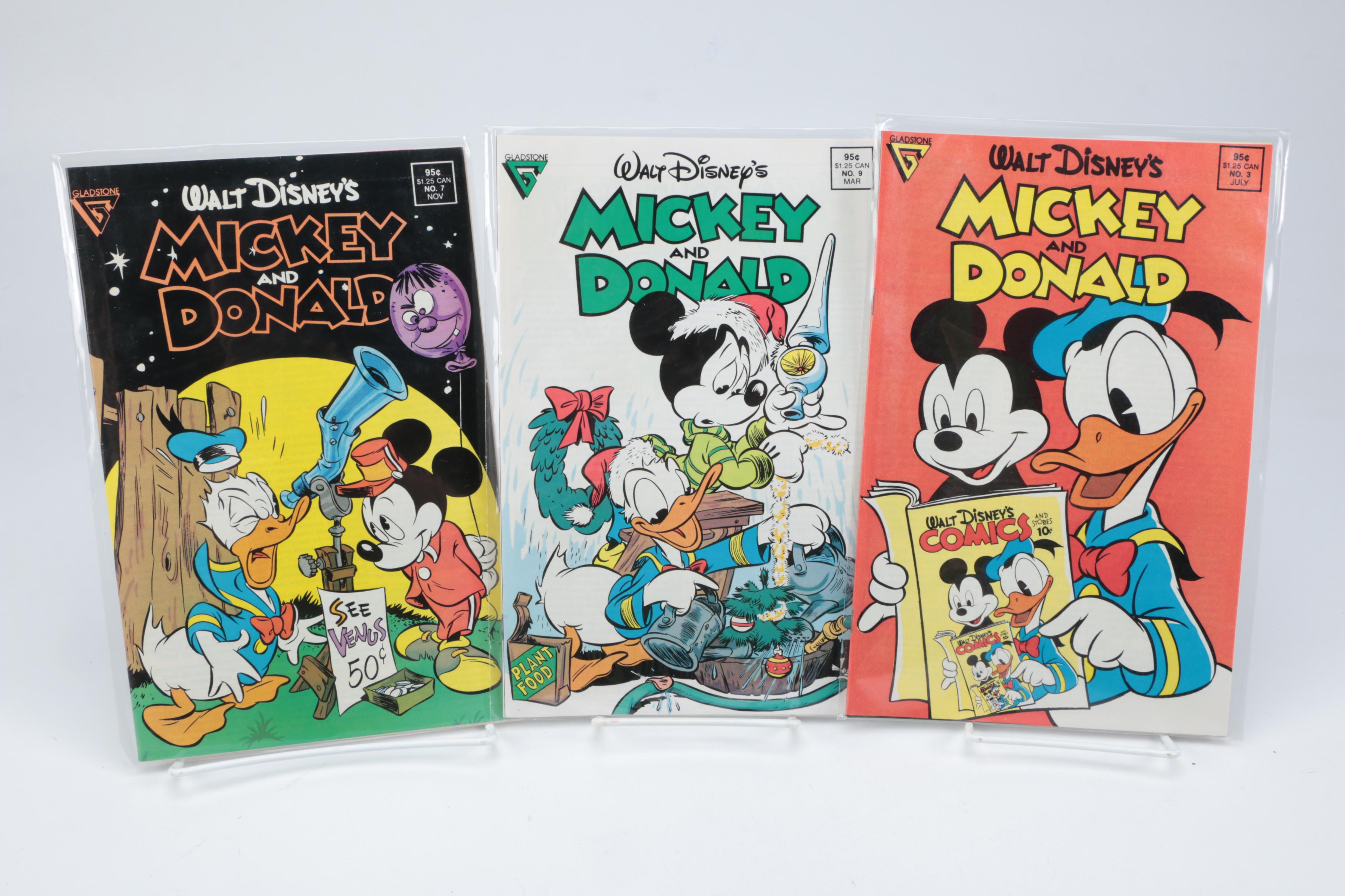 Gladstone "Walt Disney's Mickey and Donald" Comic Books