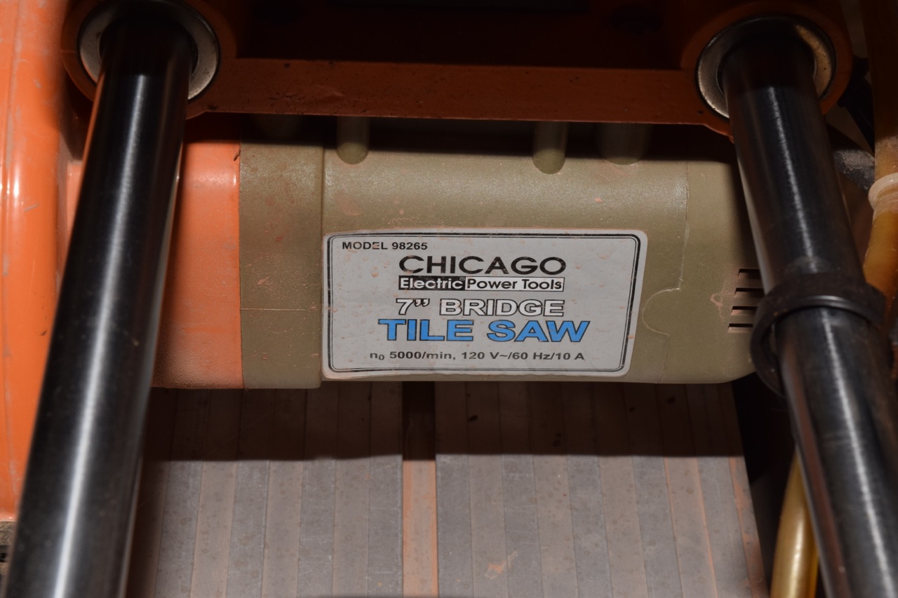 7" Bridge Tile Saw by Chicago Electric Power Tools