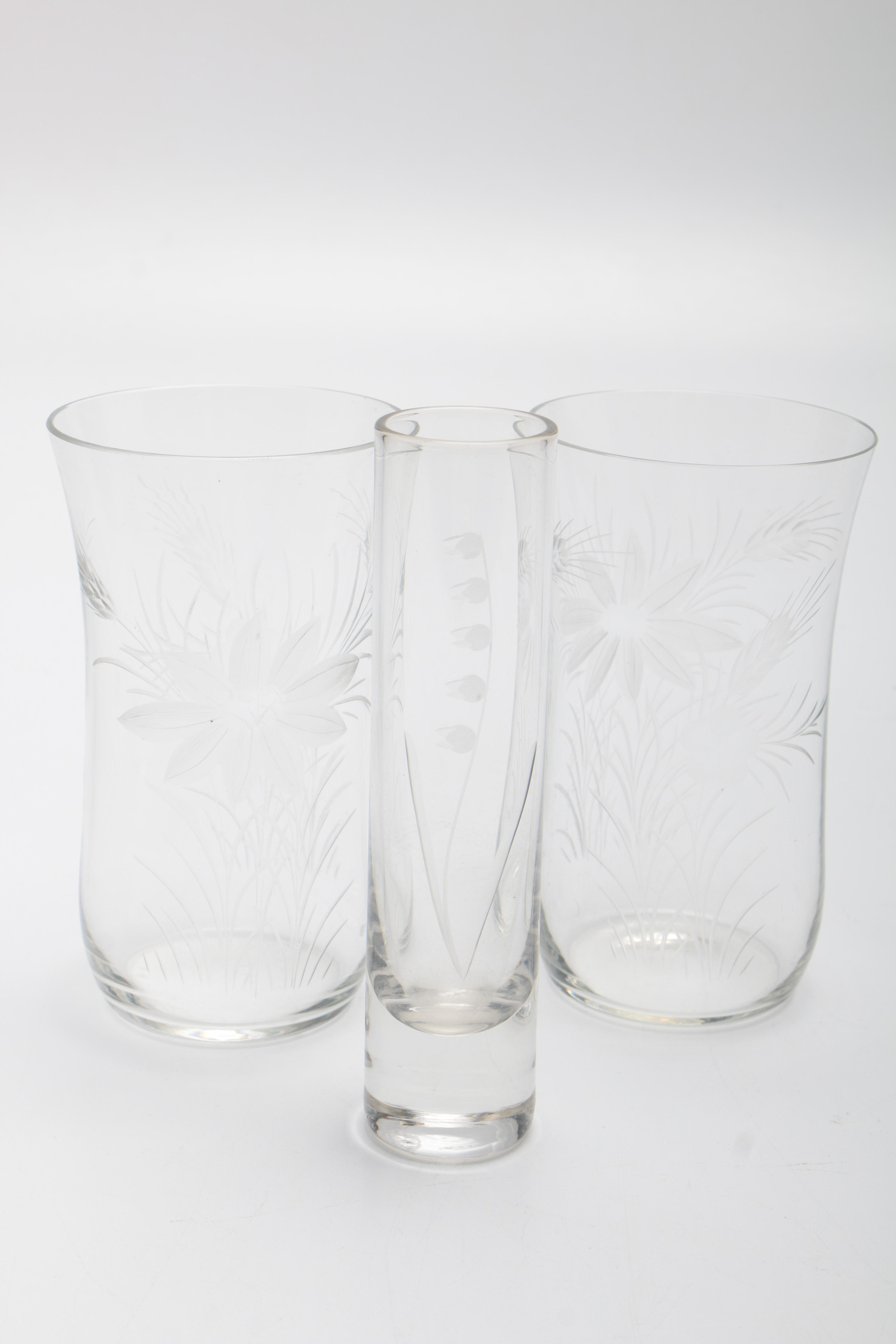 Vintage Drinking Glasses and Vases