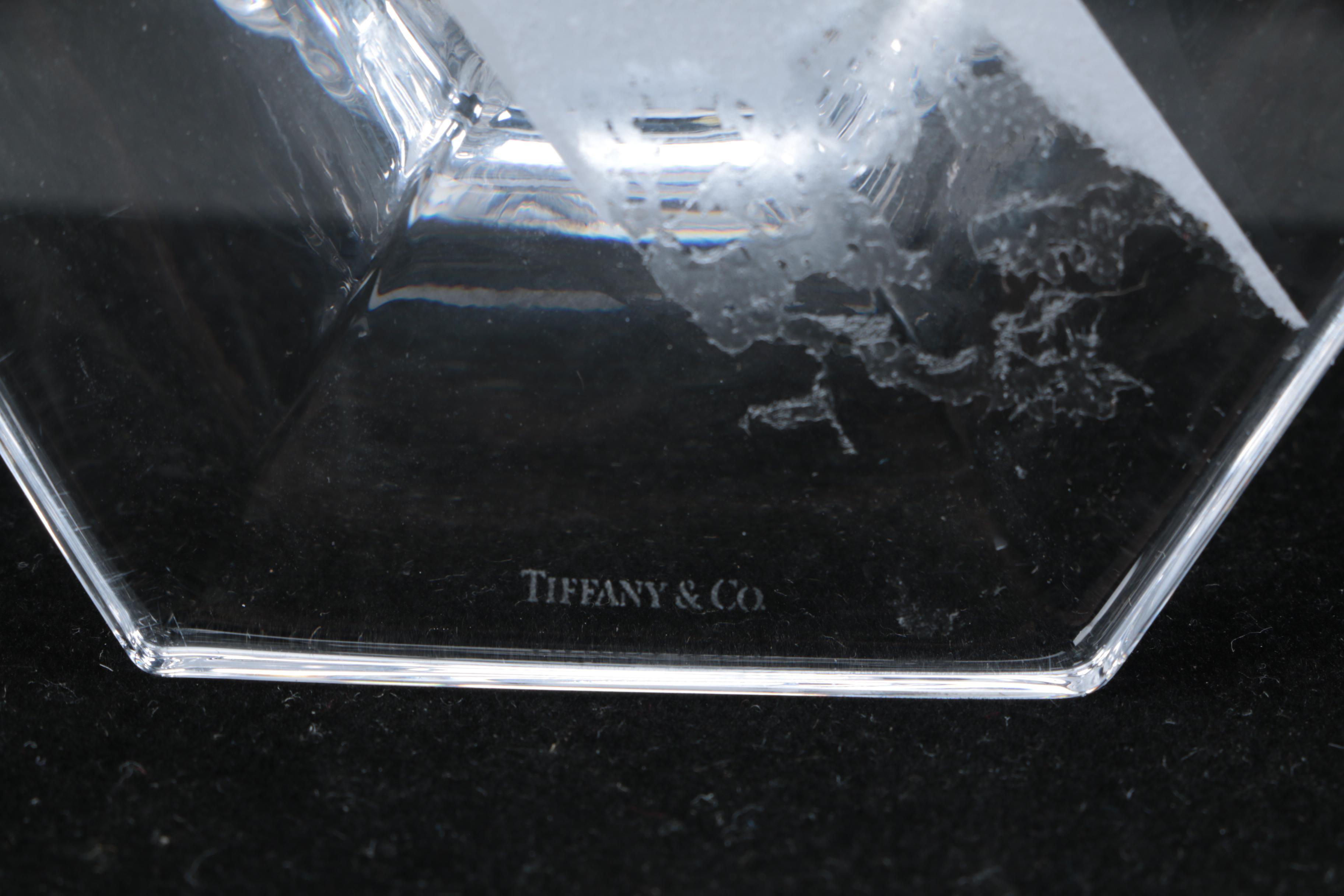 Tiffany & Co Crystal "Hampton" Candlesticks