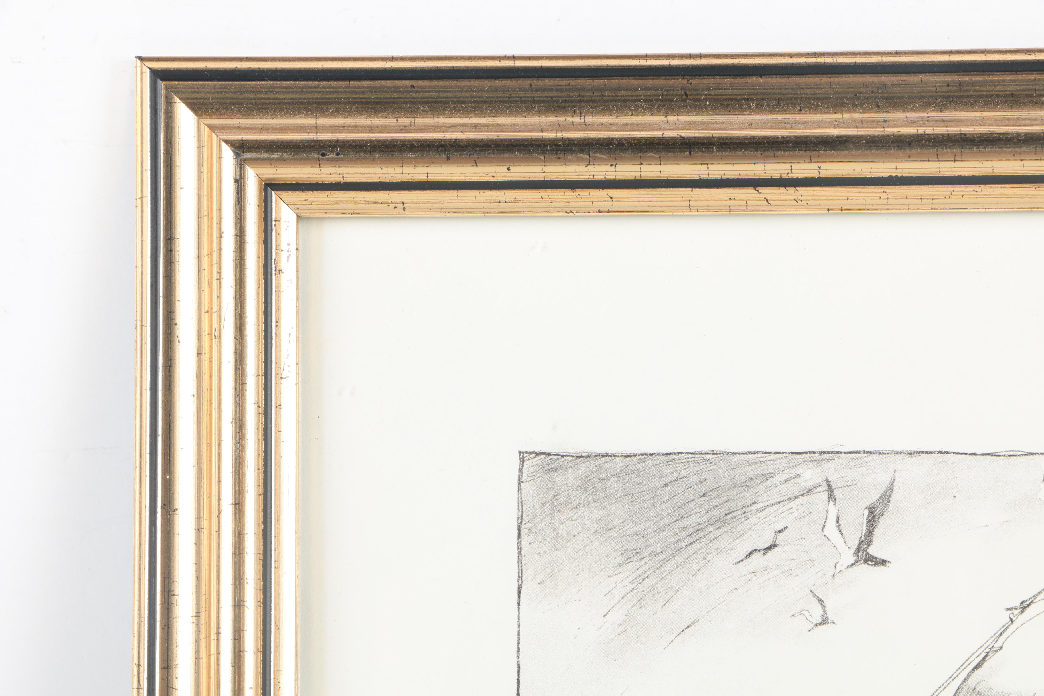 After Day Lowry Black and White Halftone Prints of Scenes From Jamestown, Virginia