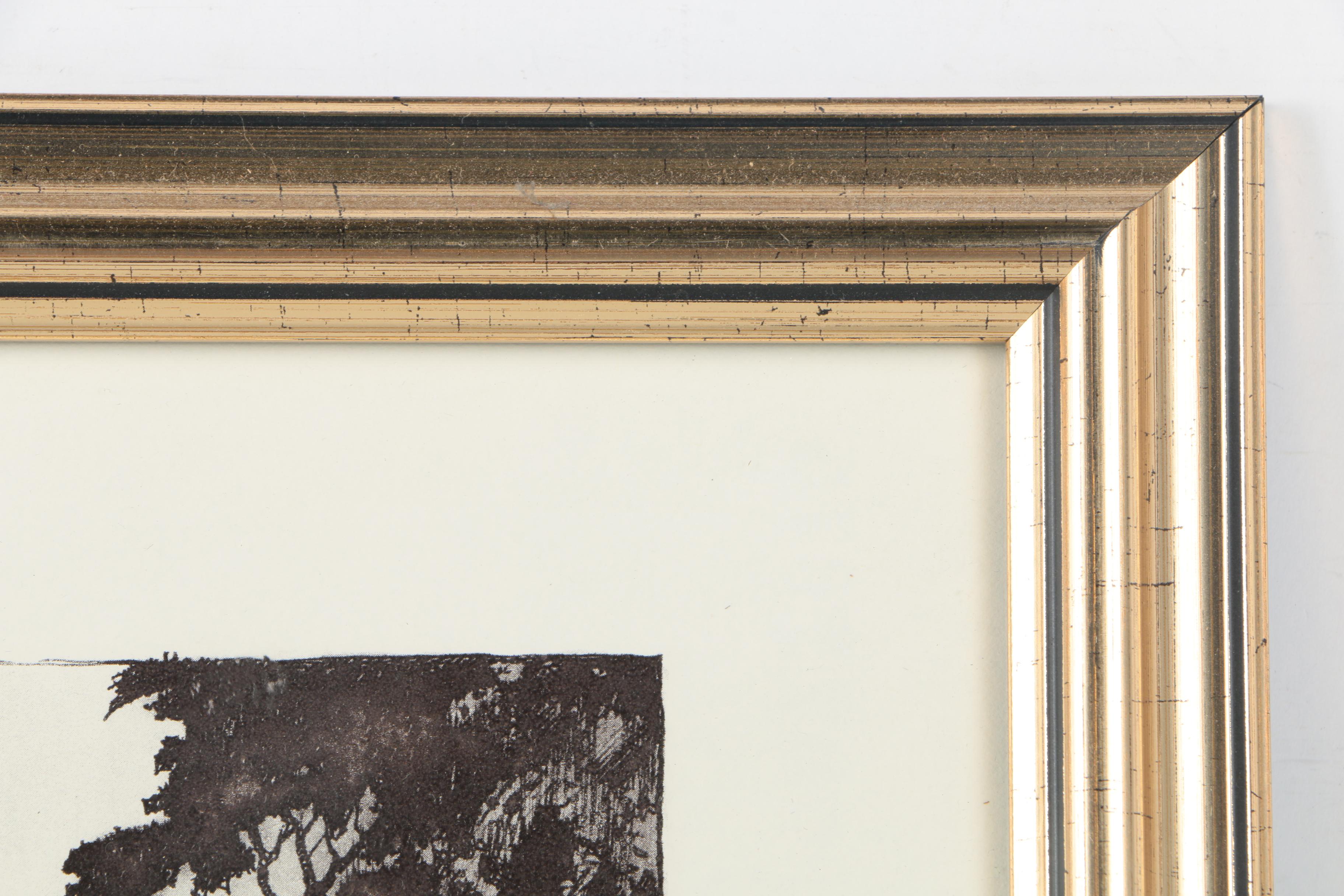 After Day Lowry Black and White Halftone Prints of Scenes From Jamestown, Virginia