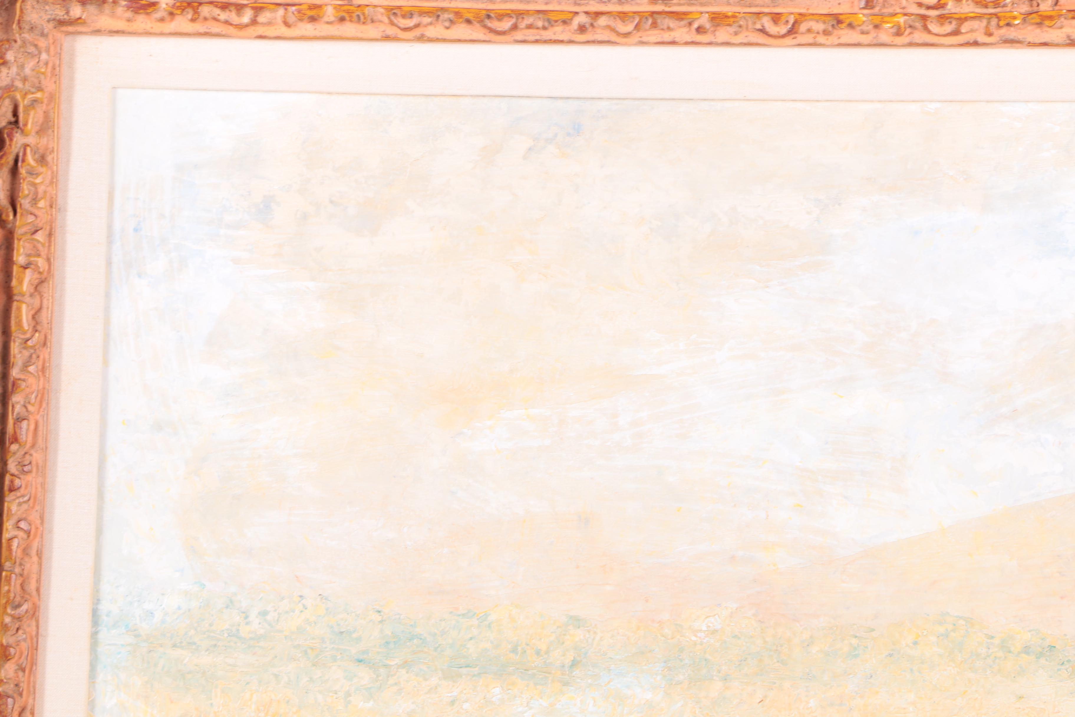 J. Shayne Acrylic Painting on Canvas Impressionist Landscape