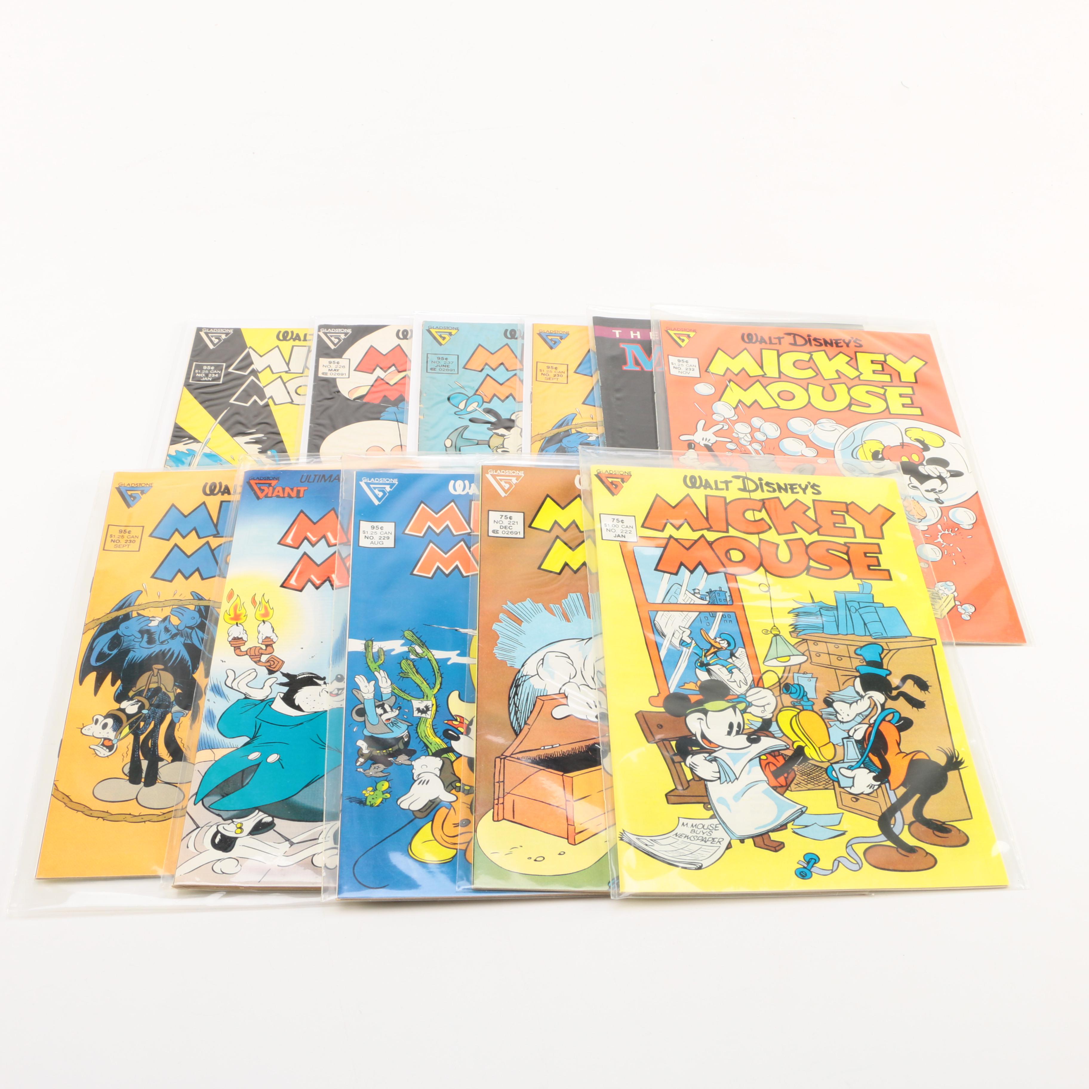 1980s "Mickey Mouse" Comic Books Including "The Uncensored Mouse" #2