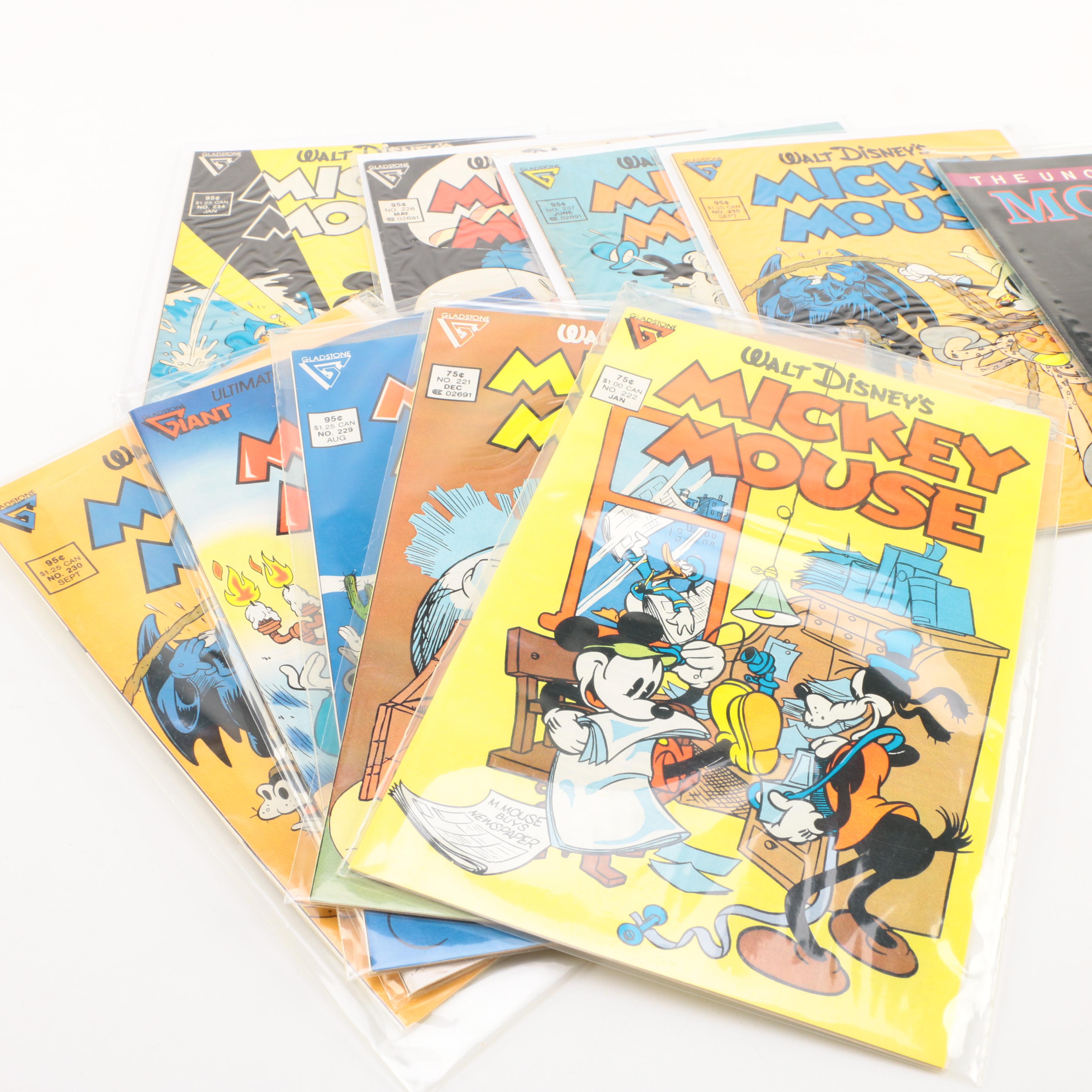 1980s "Mickey Mouse" Comic Books Including "The Uncensored Mouse" #2